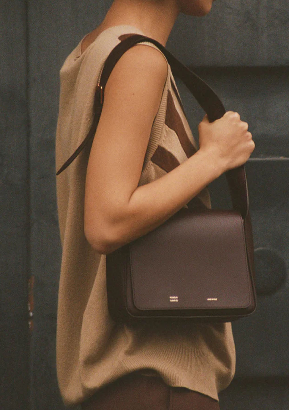 Box Shoulder Bag | Chocolate
