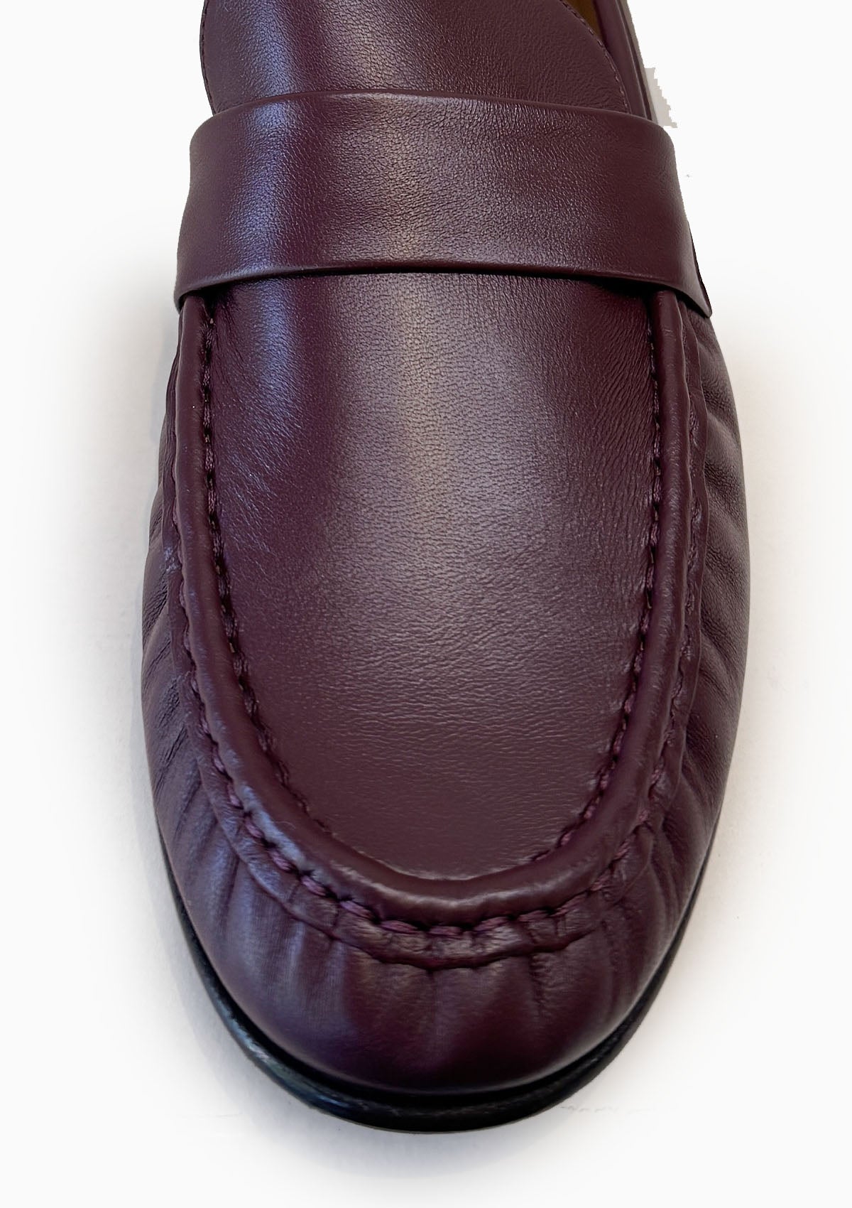 Ruched Loafer | Oxblood