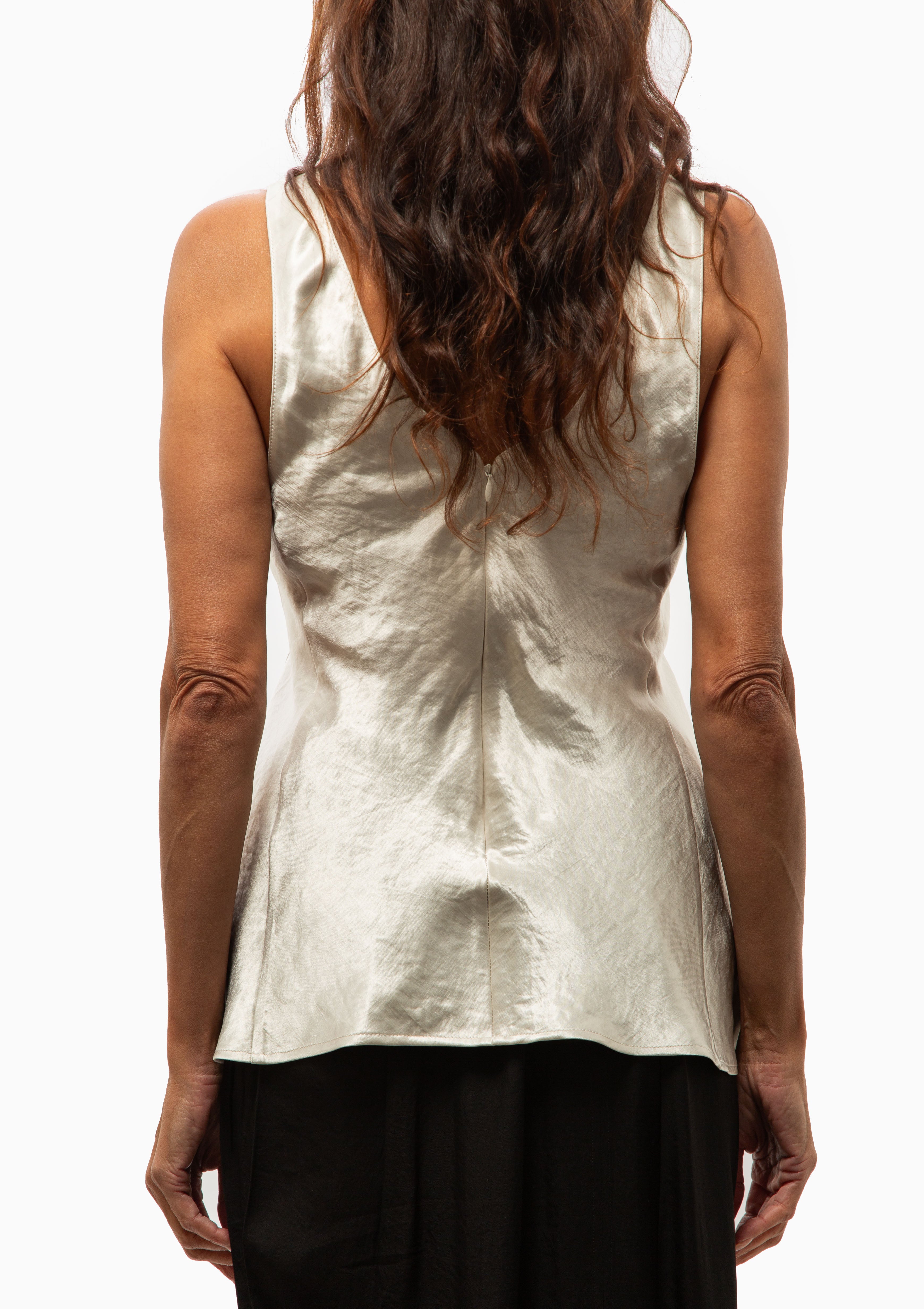 Deep V Tunic | Champagne