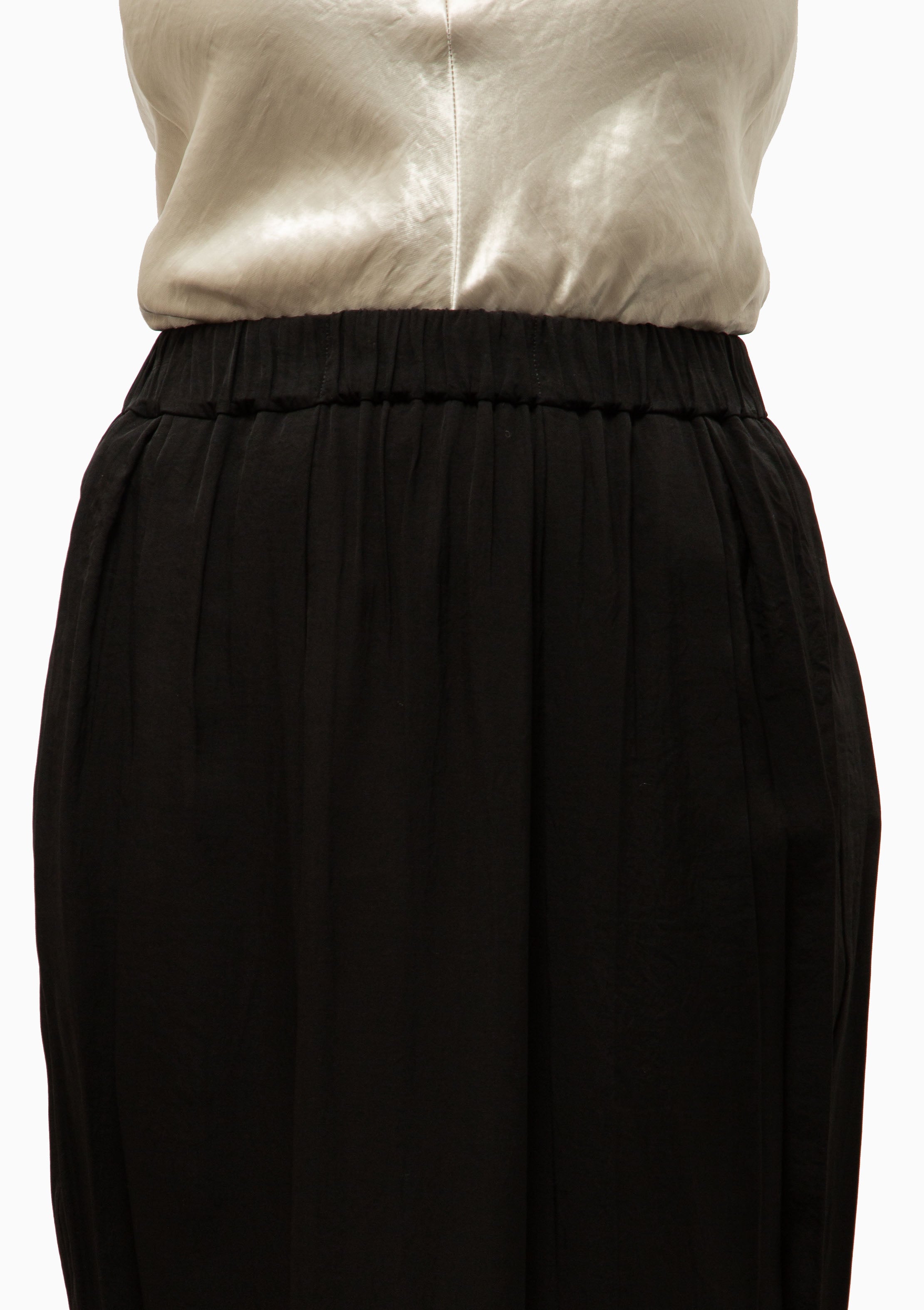Lace Tulip Skirt | Black
