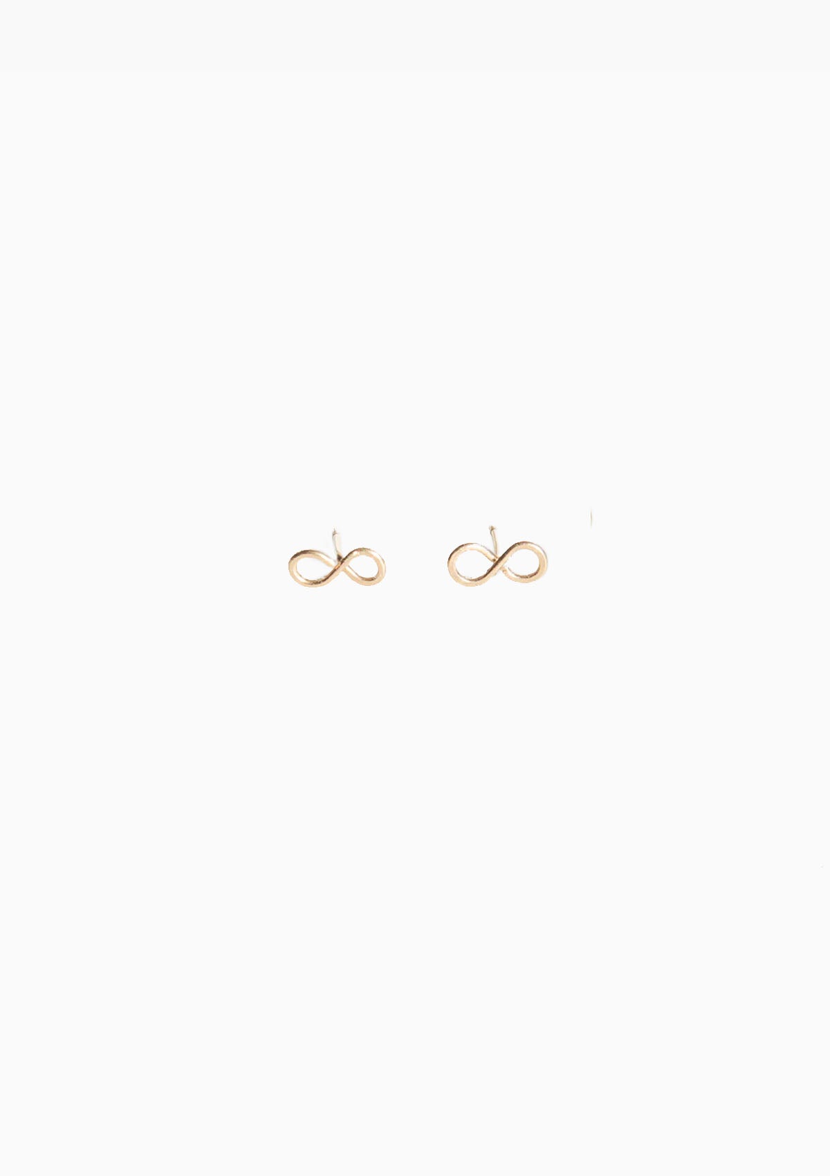 14K Infinity Studs | Gold