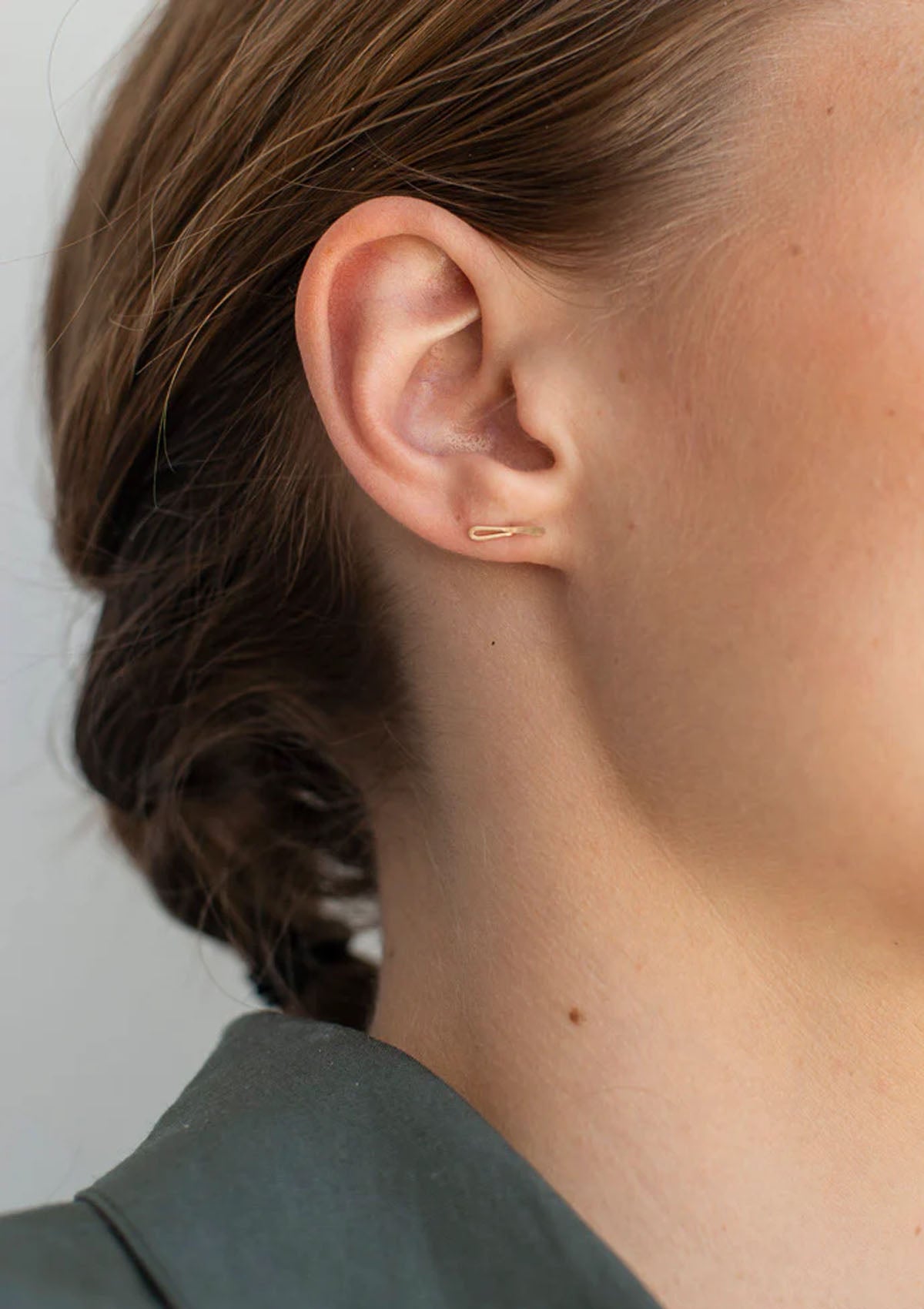 14K Tab Studs | Gold