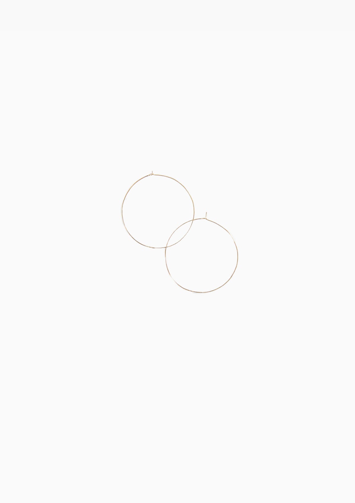 14K Hammered Hoops | Small