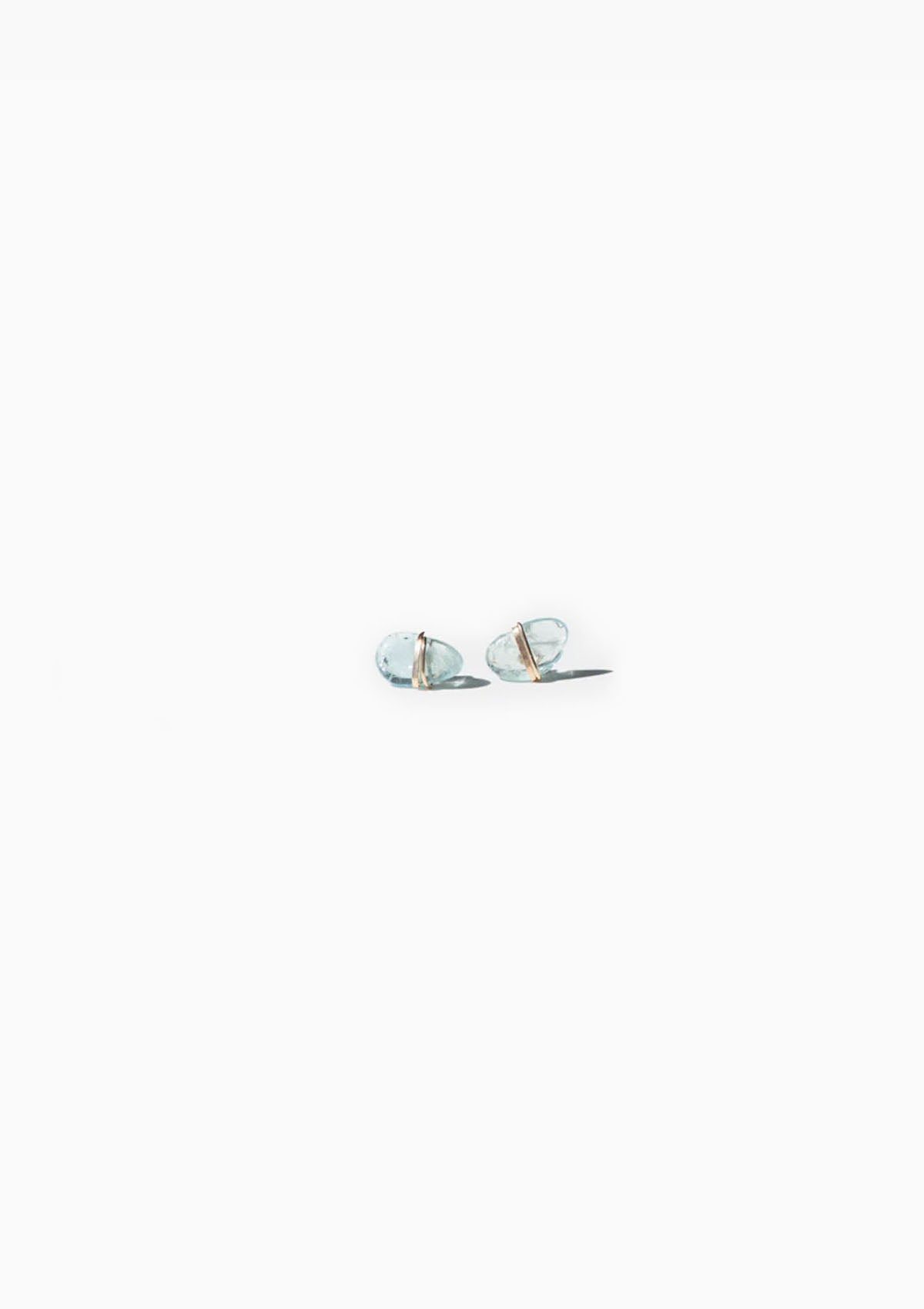 Aquamarine Studs