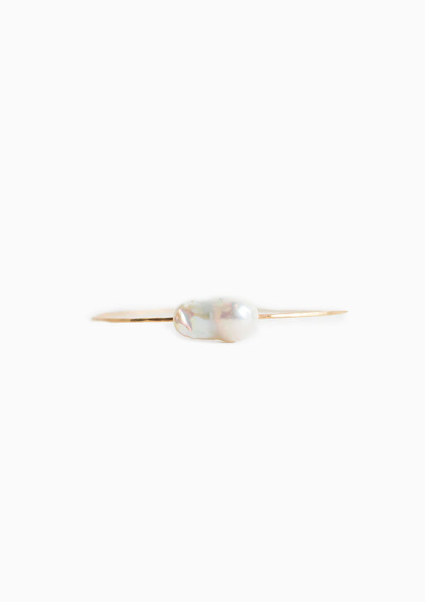 Baroque Pearl Cuff | White | Medium