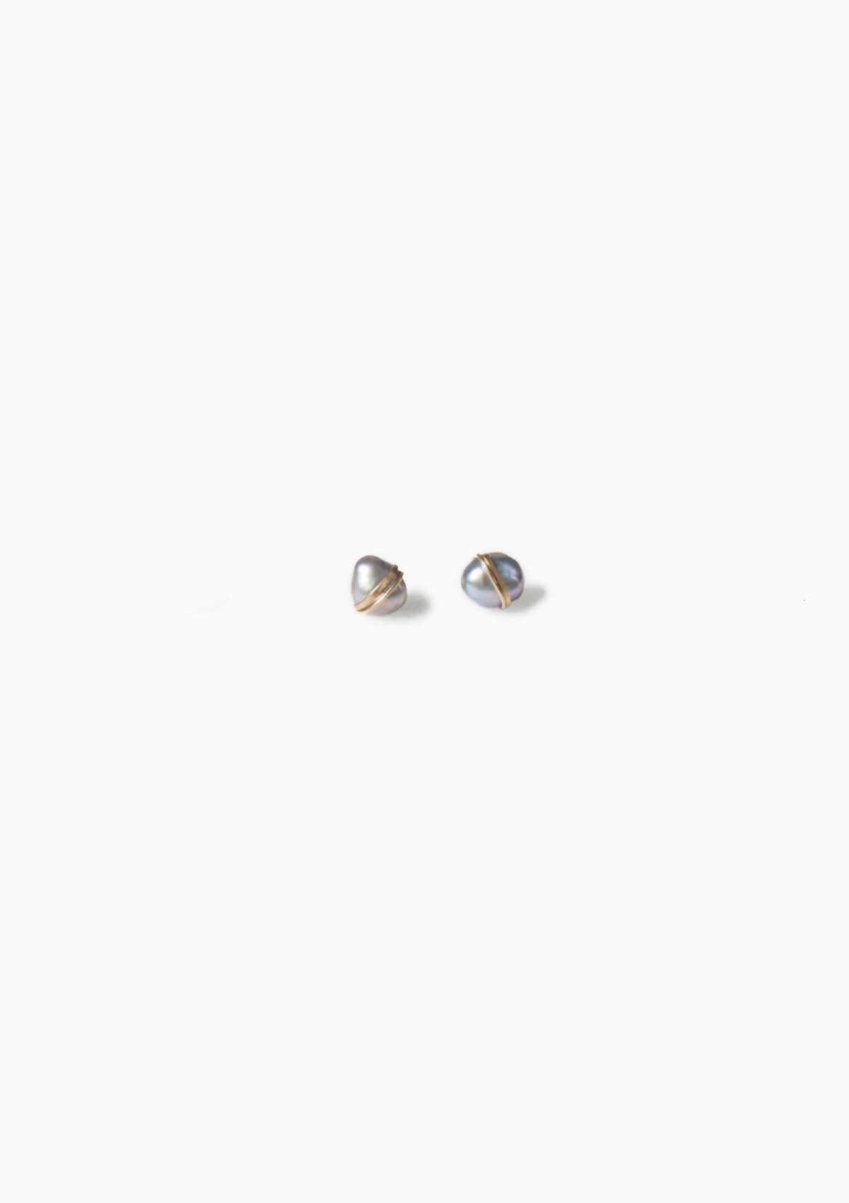 Baroque Pearl Studs | Silver