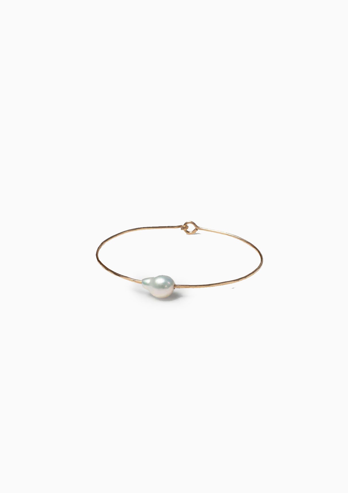 Petite Baroque Pearl Cuff, Small | Silver