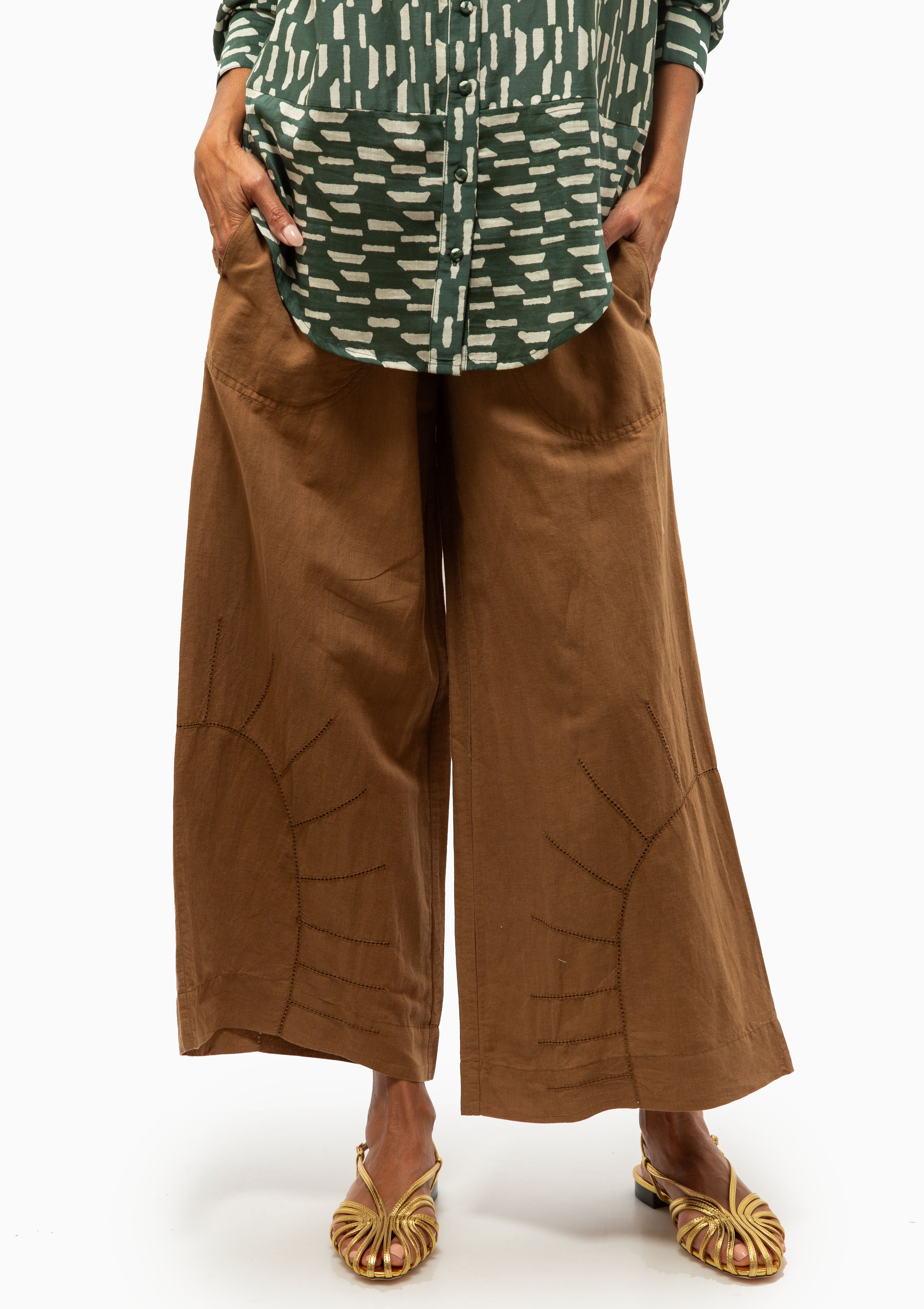 Mirth Pant | Brownie Linen