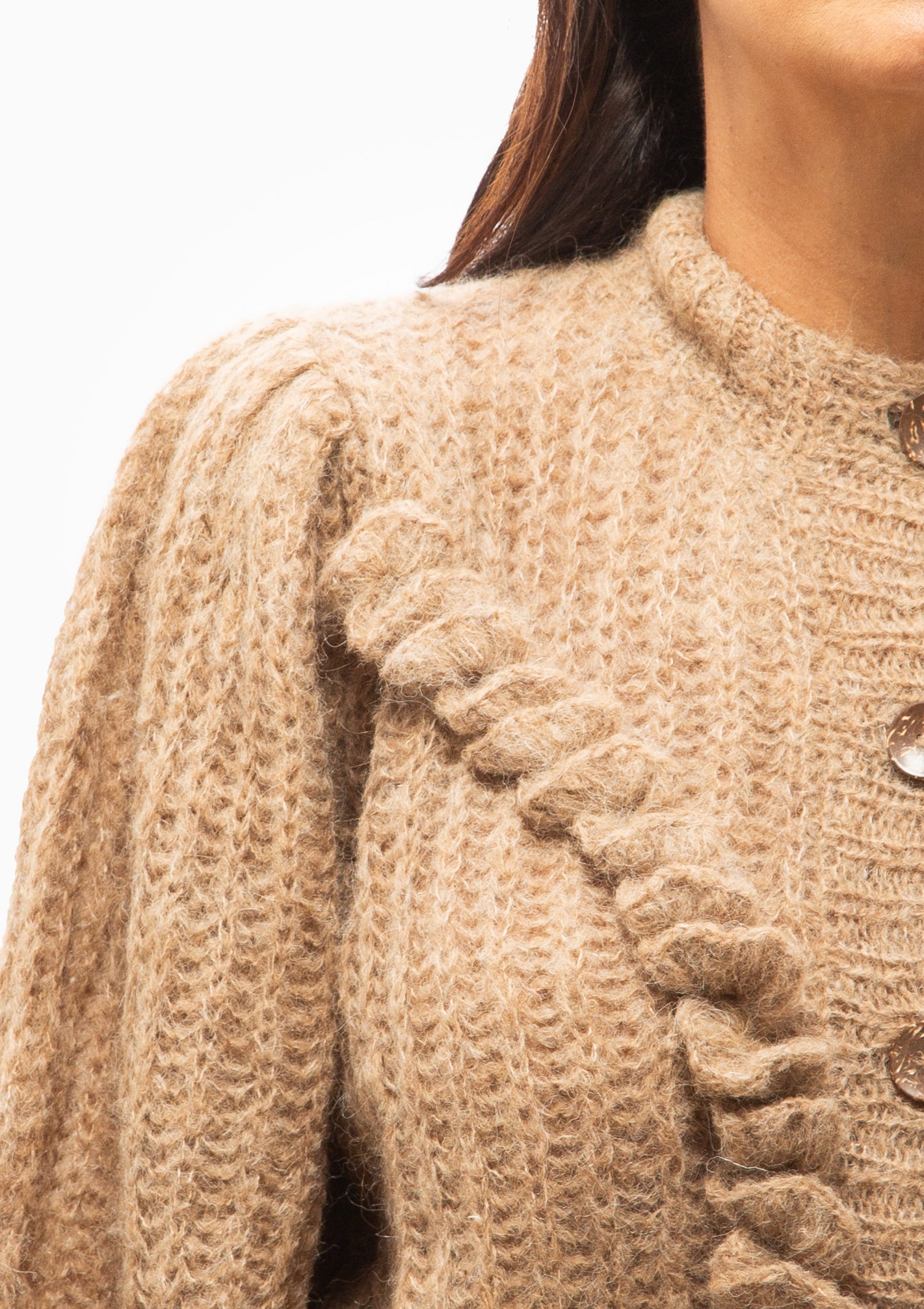 Moritz Embroidered Cardigan | Brownie