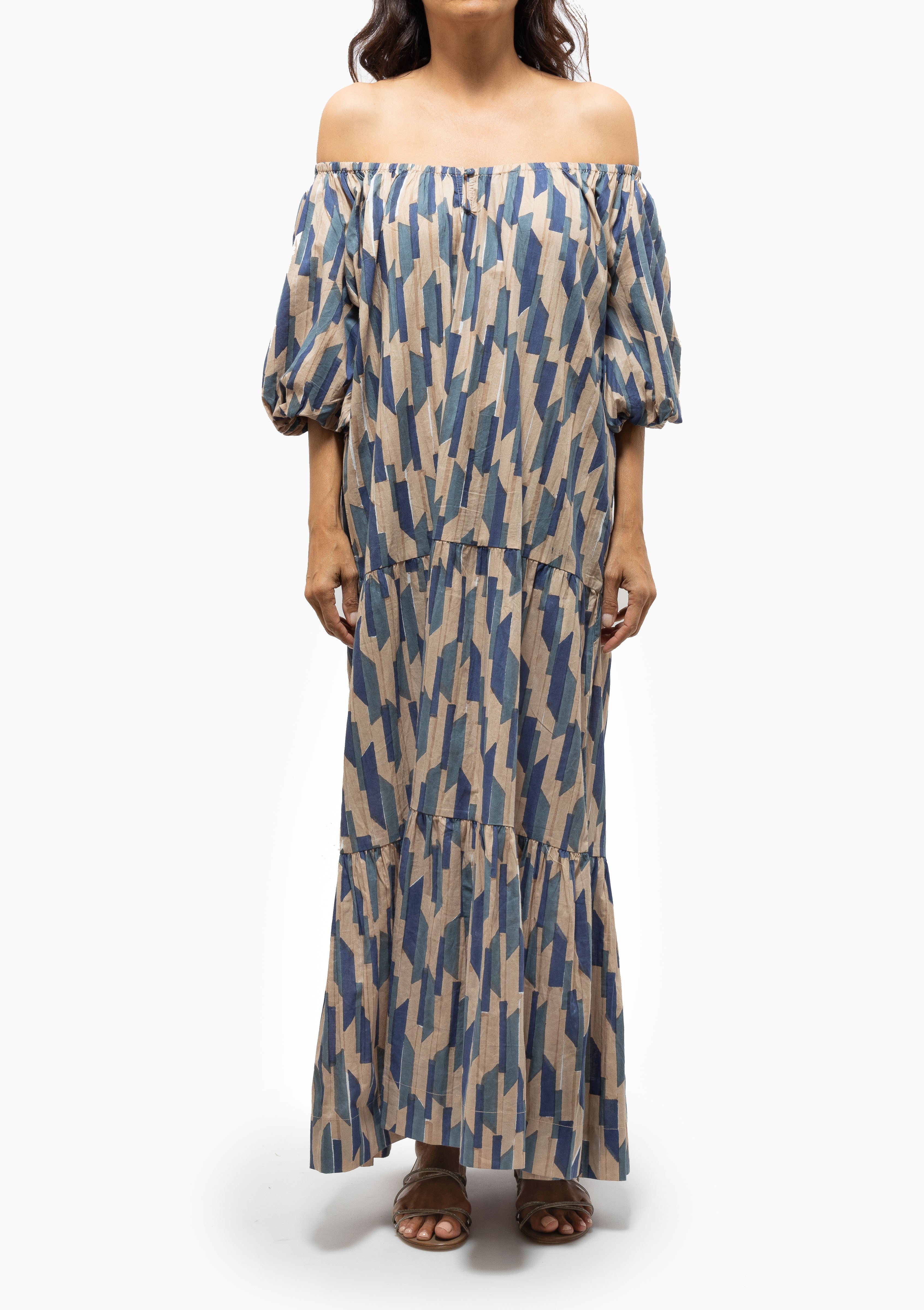 Capri Dress | Cerulean Rainfall