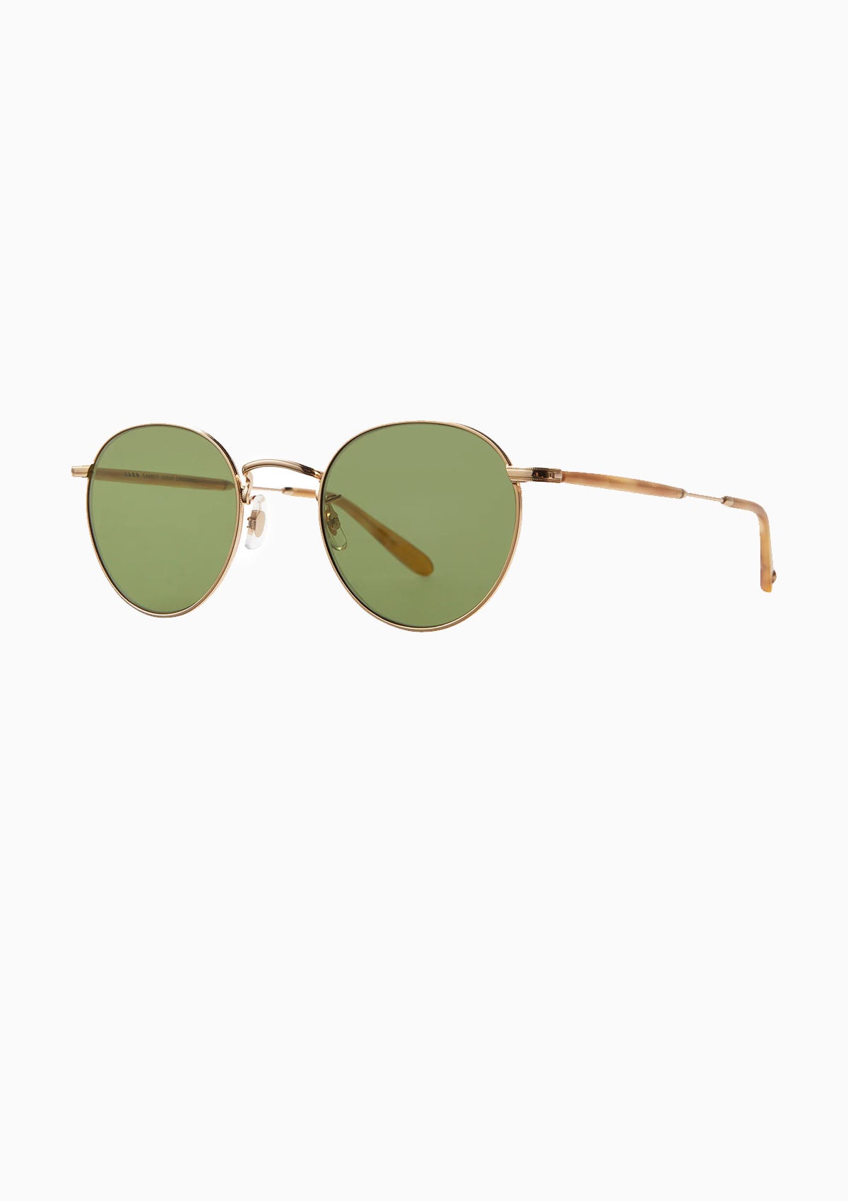 Wilson M Sunglasses | Gold-Ember Tortoise/Semi-Flat Pure Green