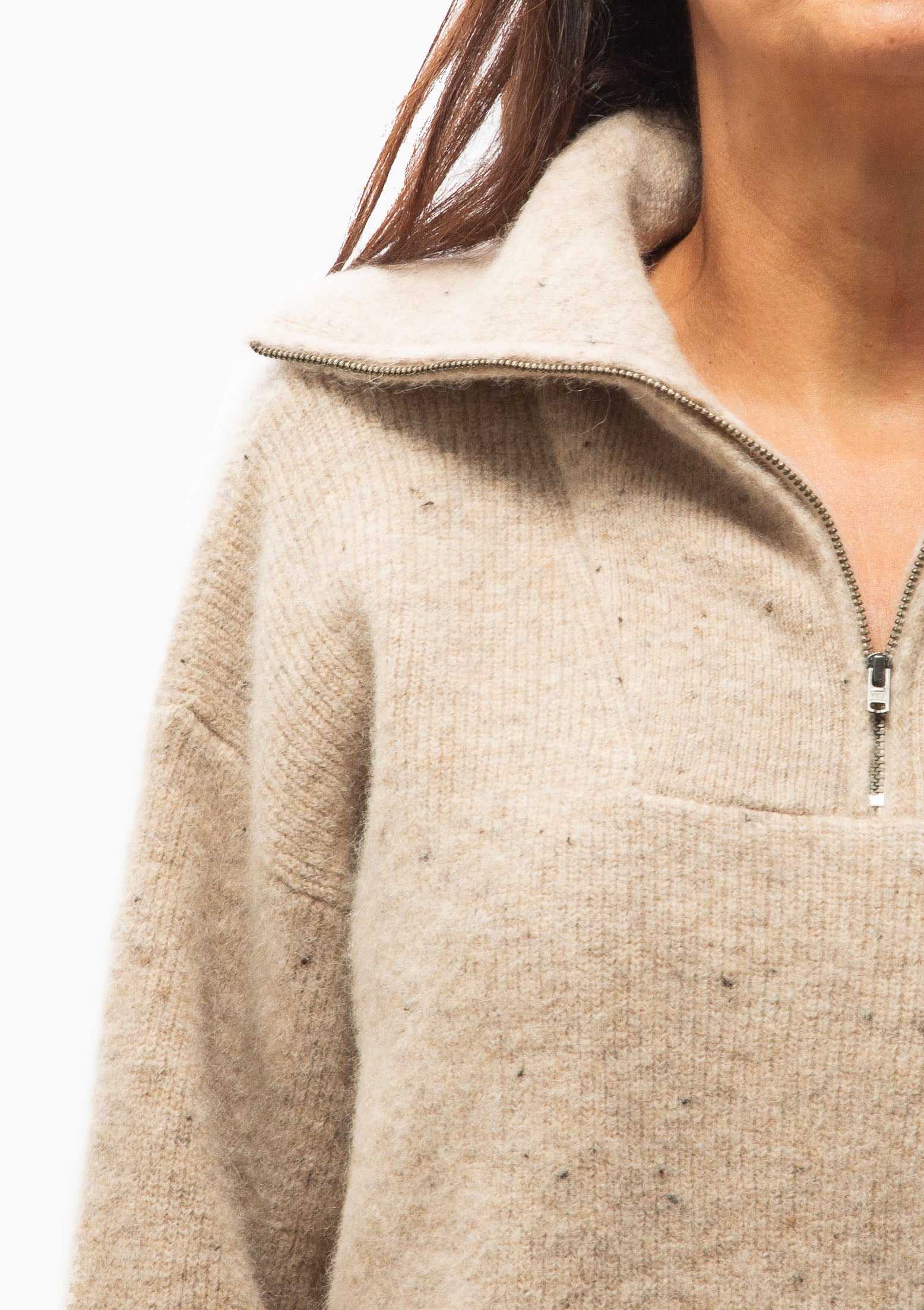 Tea Zip-Up Jumper | Freckled Mushroom