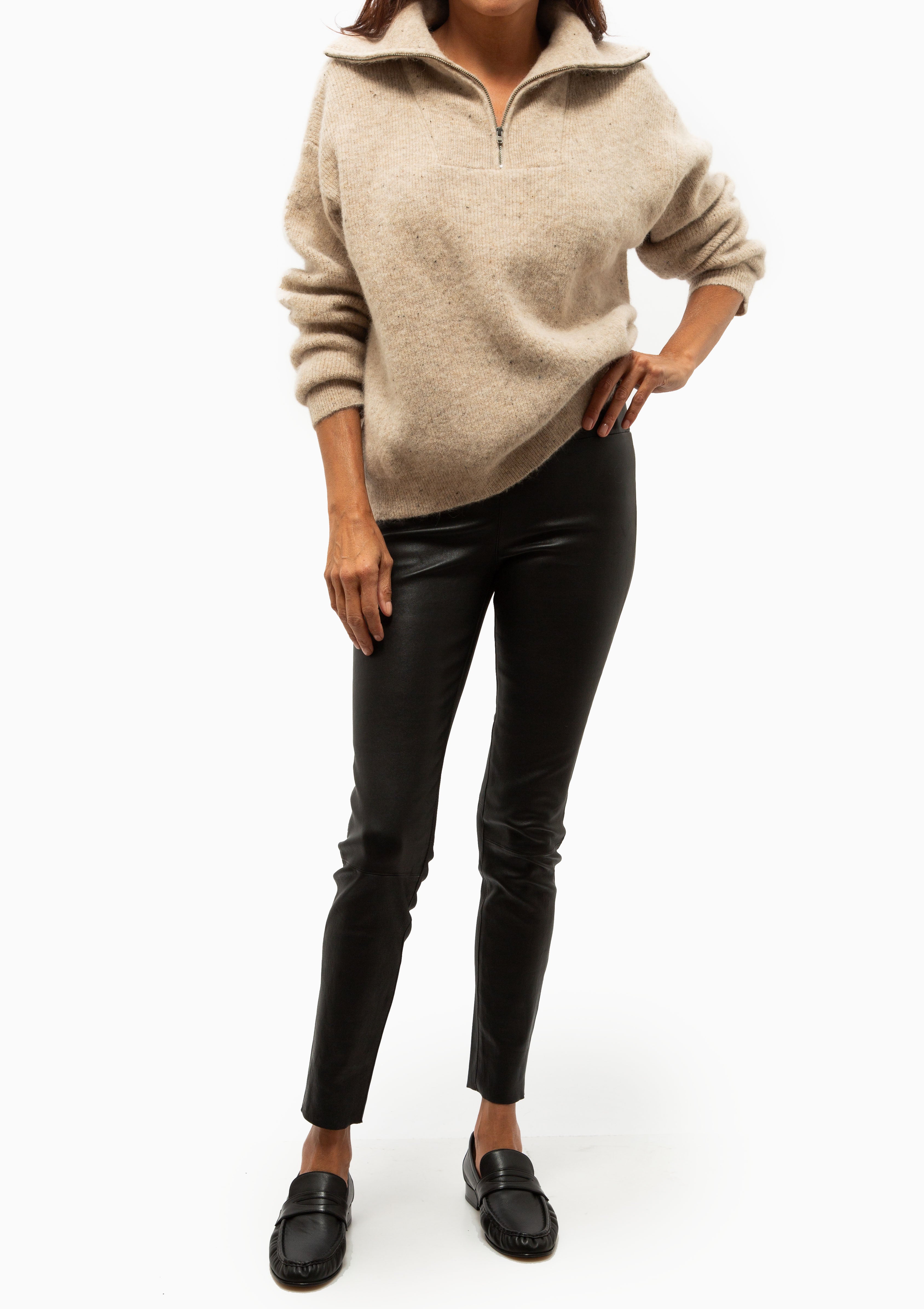 Tea Zip-Up Jumper | Freckled Mushroom