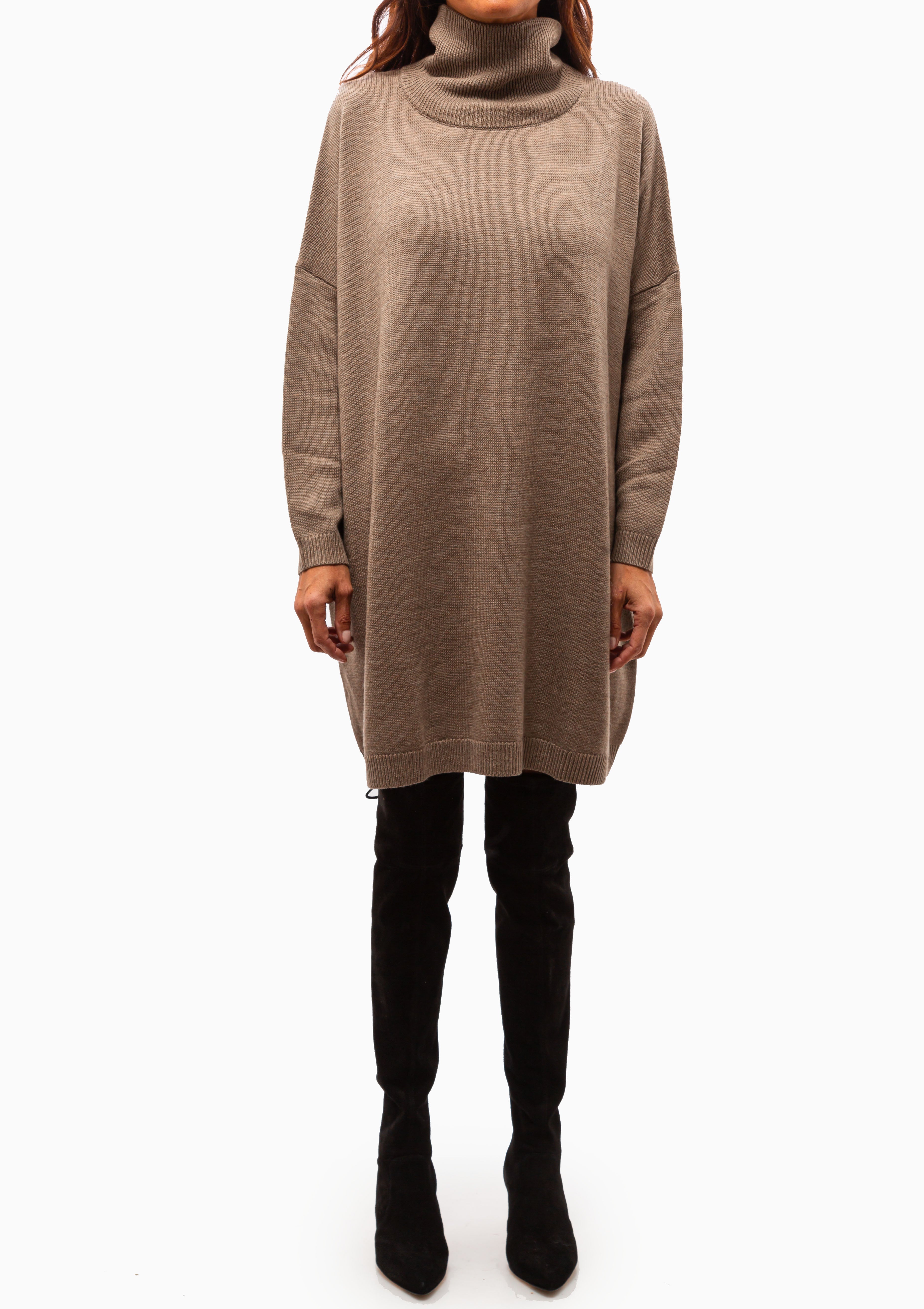 High Neck Mini Dress | Toffee