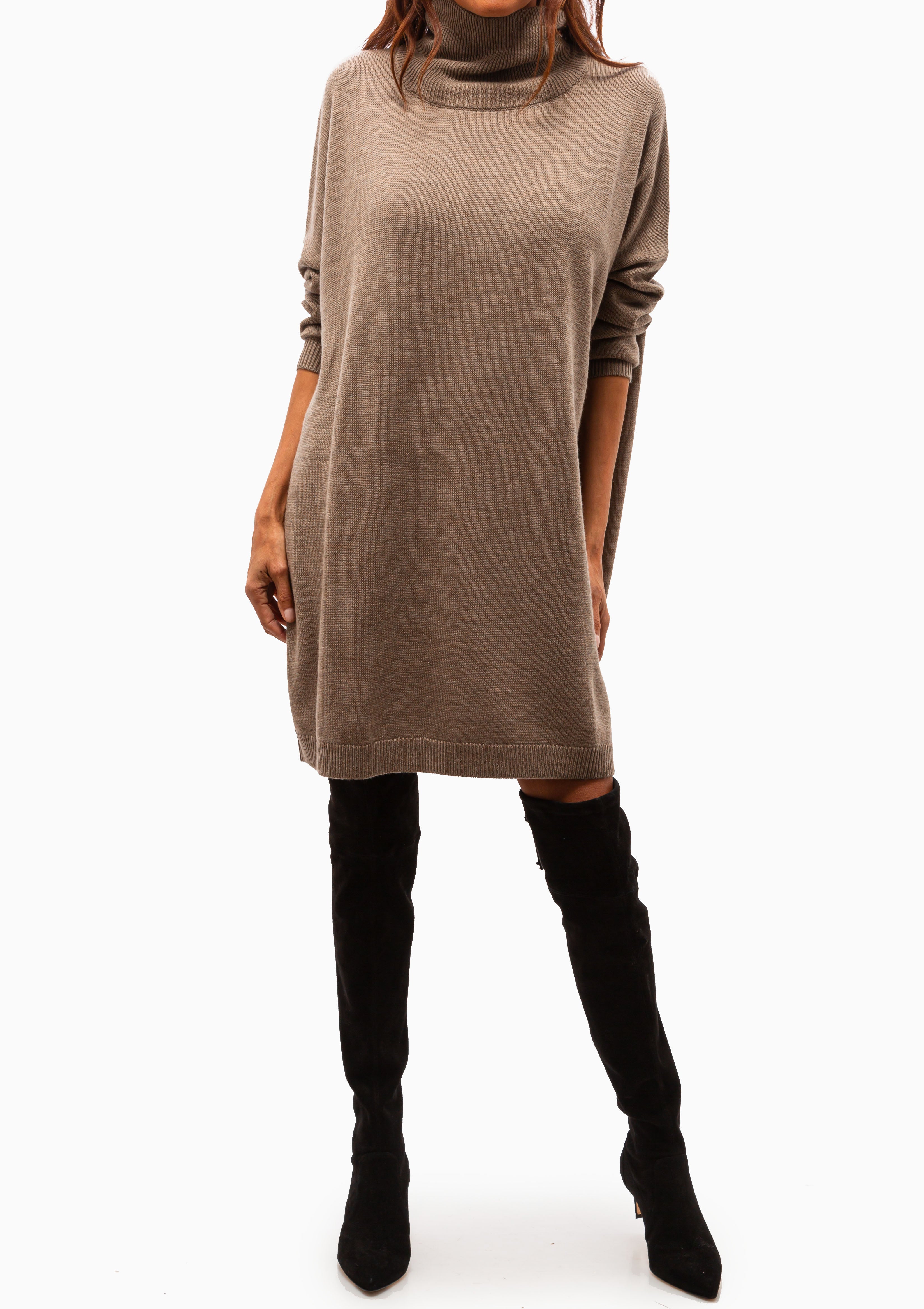High Neck Mini Dress | Toffee