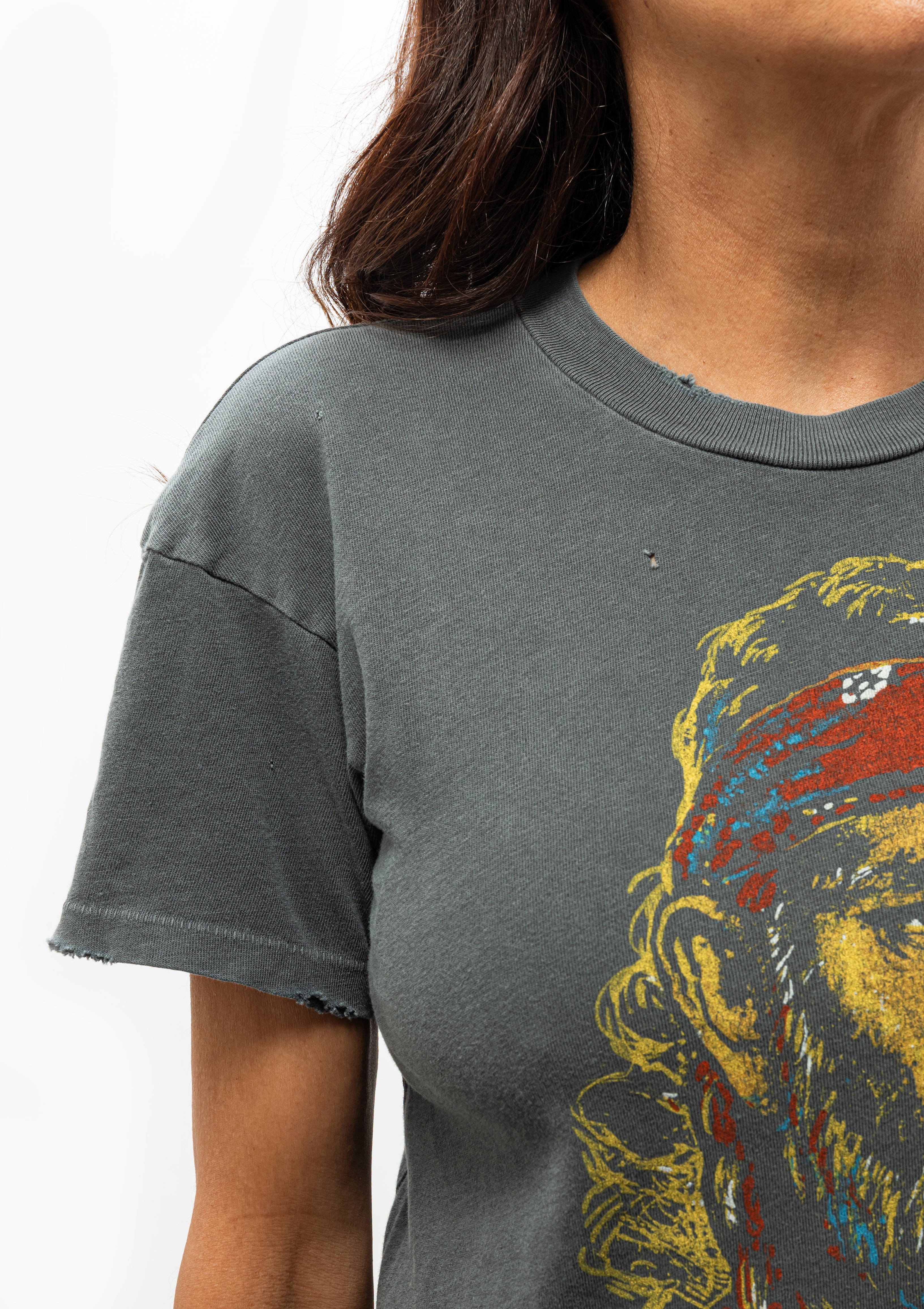 Madeworn WIllie Nelson Crop Tee in Dusk - Available at Diani Boutique.