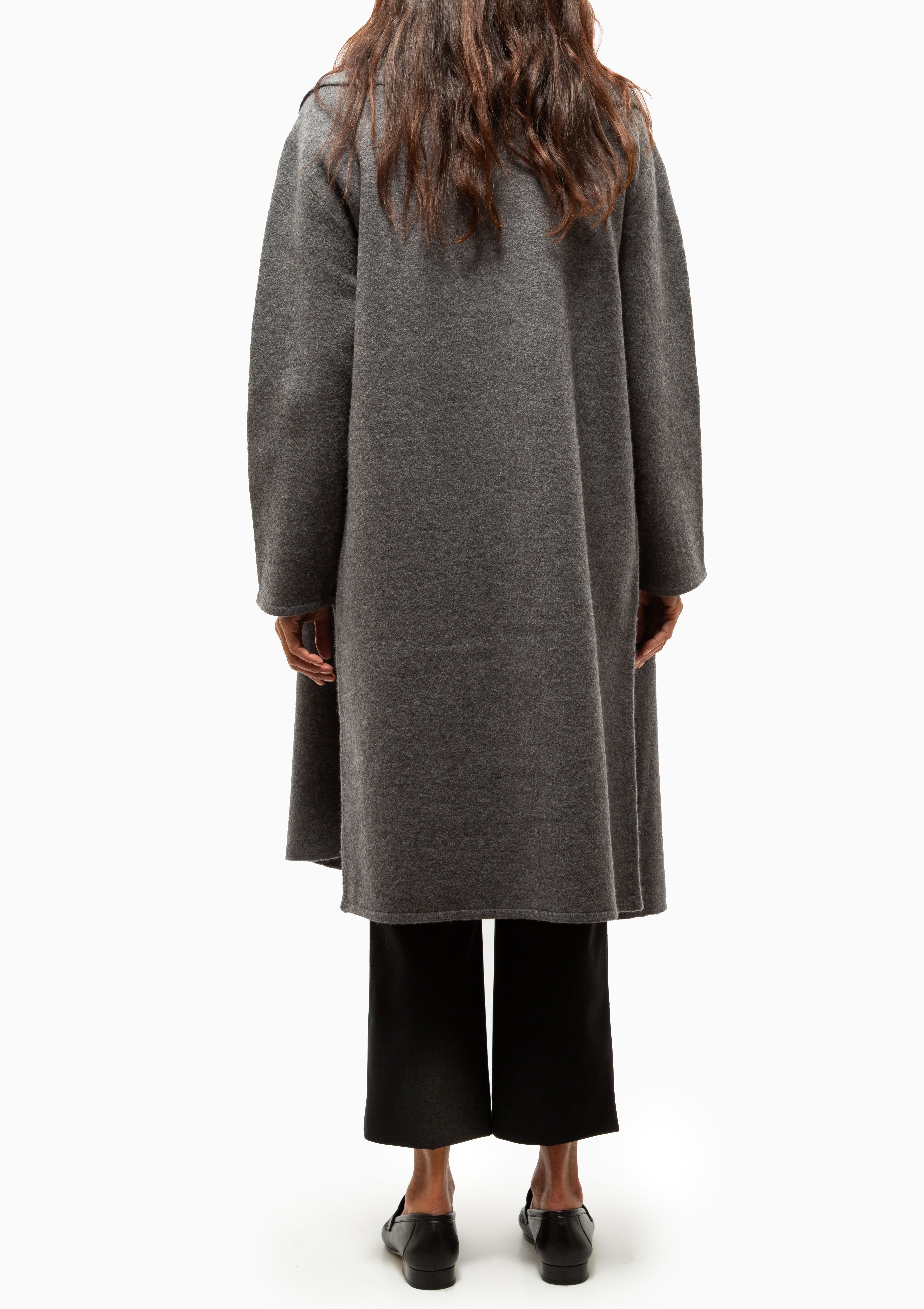 Cloak Sweater Coat | Charcoal