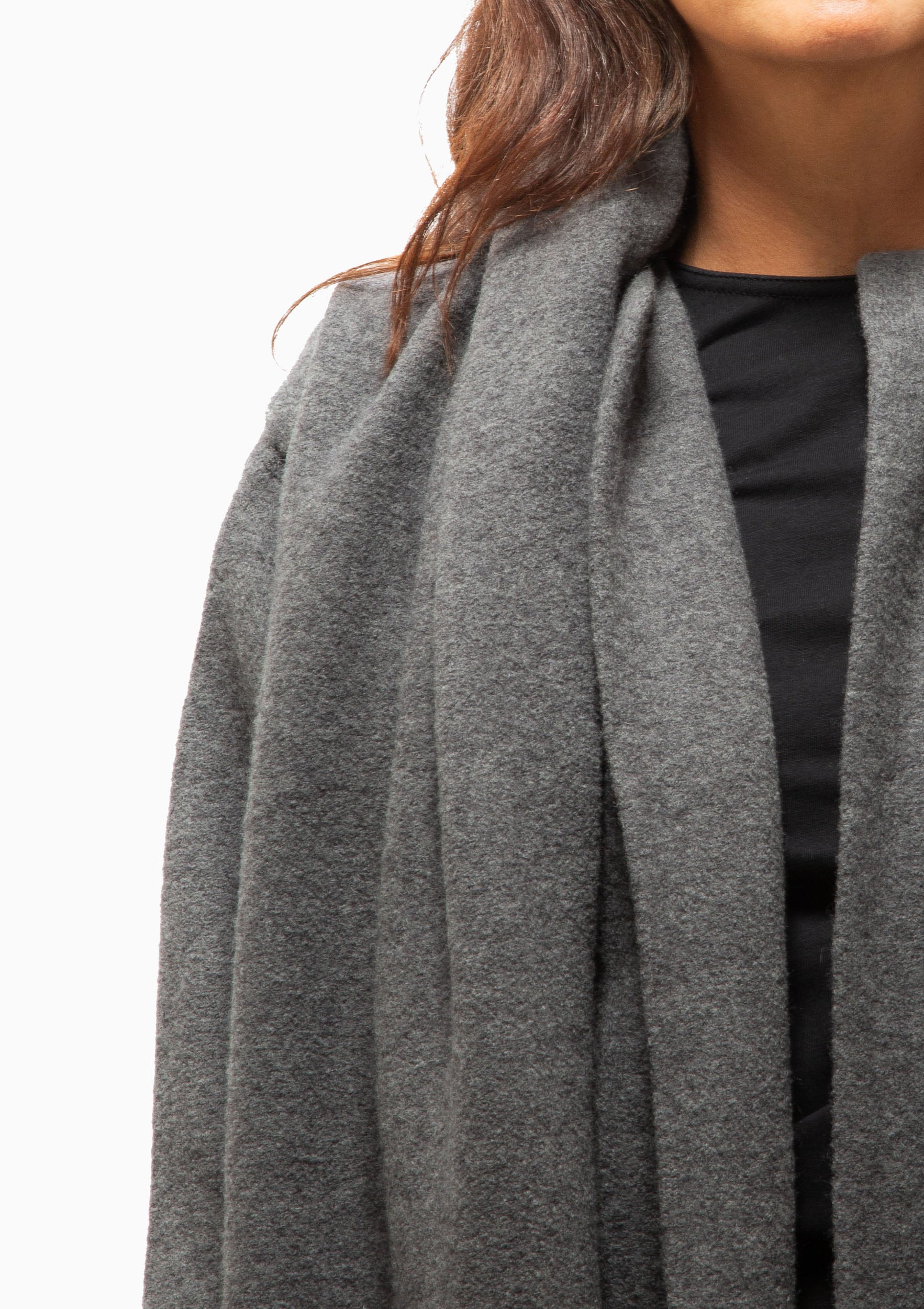 Cloak Sweater Coat | Charcoal