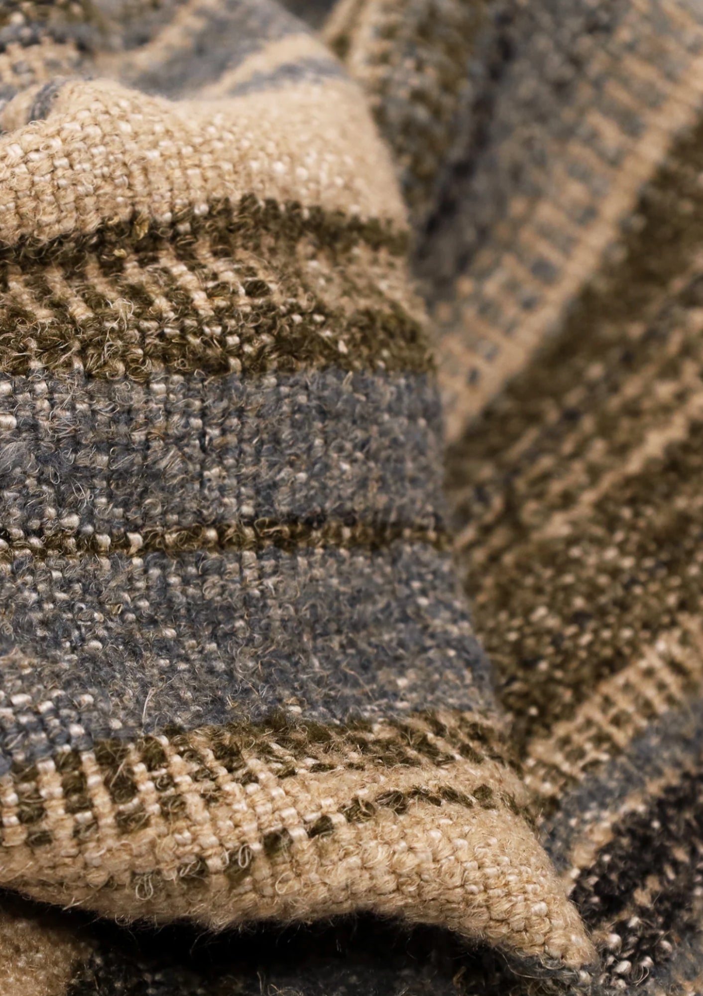 Nagy Throw, Blue/Green | 79" x 55"