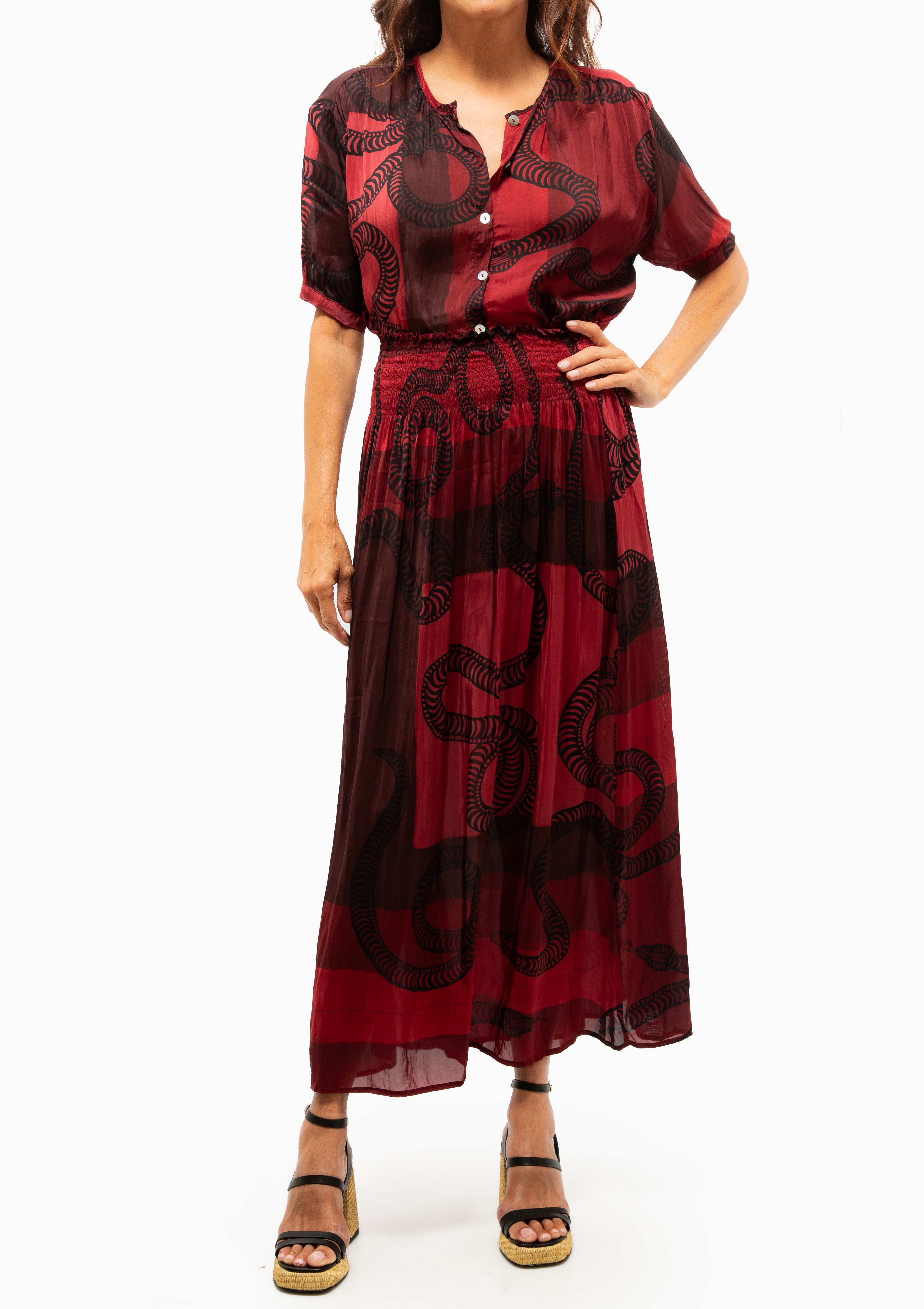 Violet Top | Ament Snake Oxblood