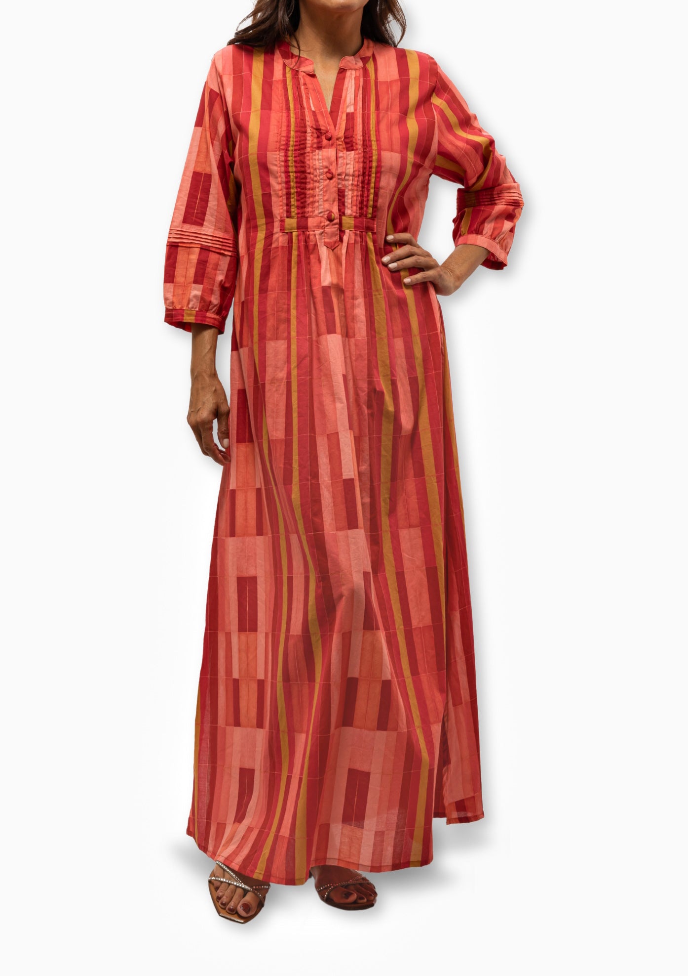 Sammie Maxi | Sea Glass Cotton Coral