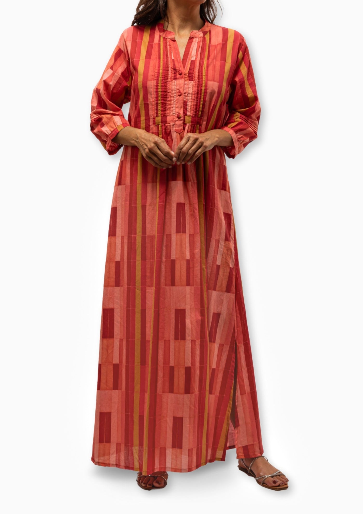 Sammie Maxi | Sea Glass Cotton Coral