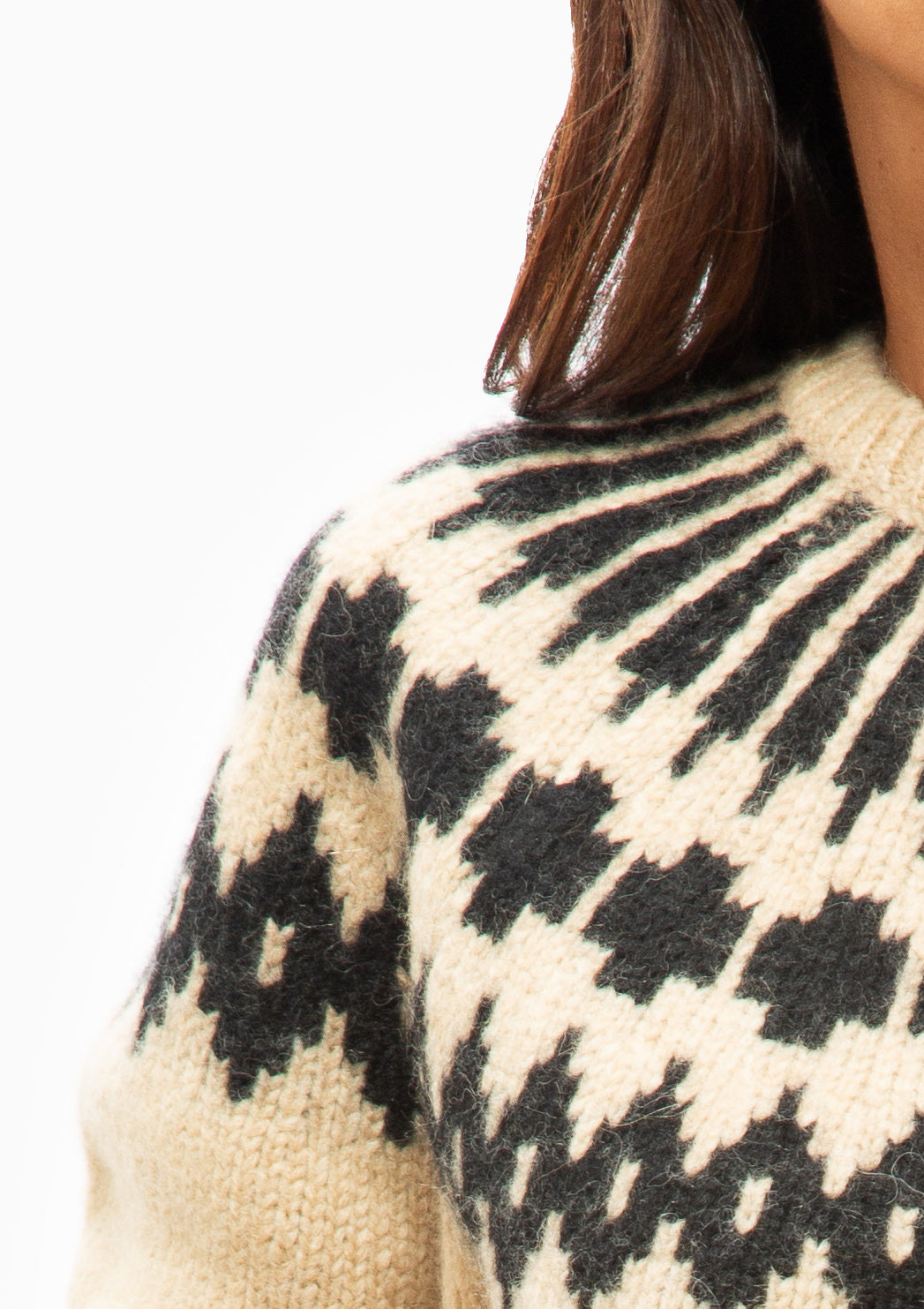 Alena Sweater | Light Camel Fair Isle