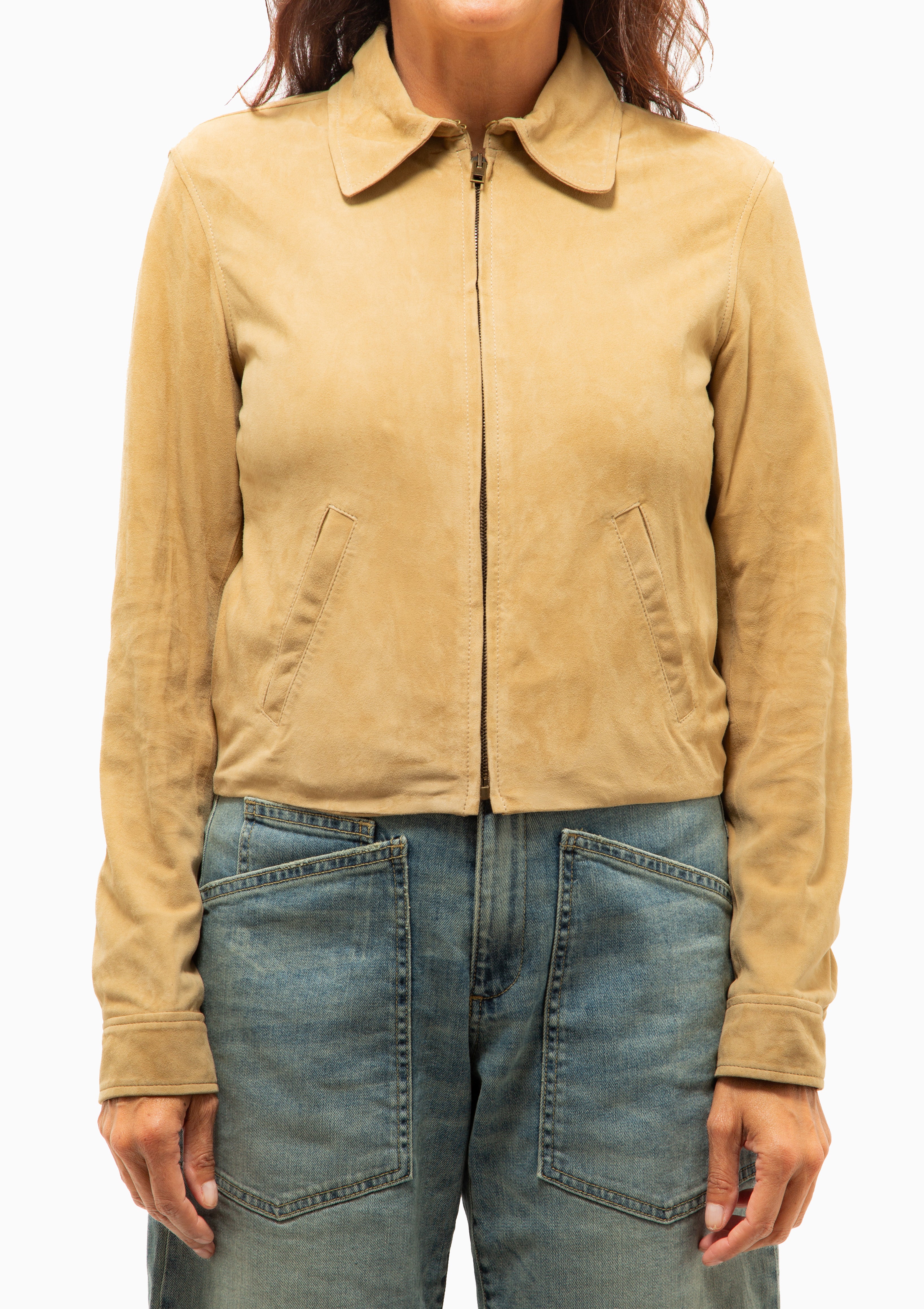 Beauvais Suede Jacket | Light Sand
