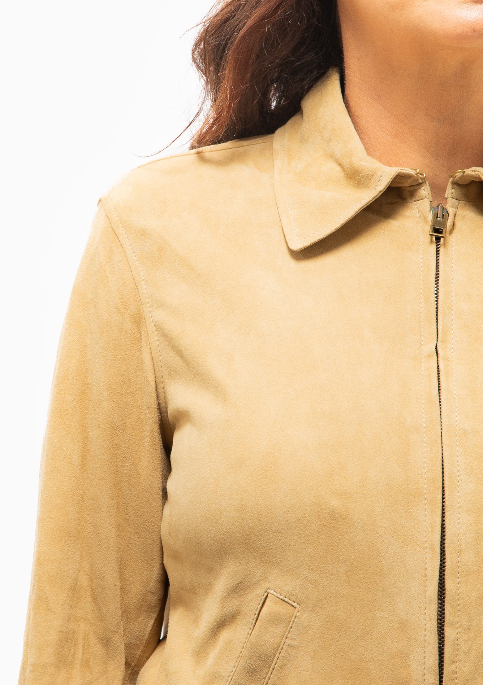 Beauvais Suede Jacket | Light Sand