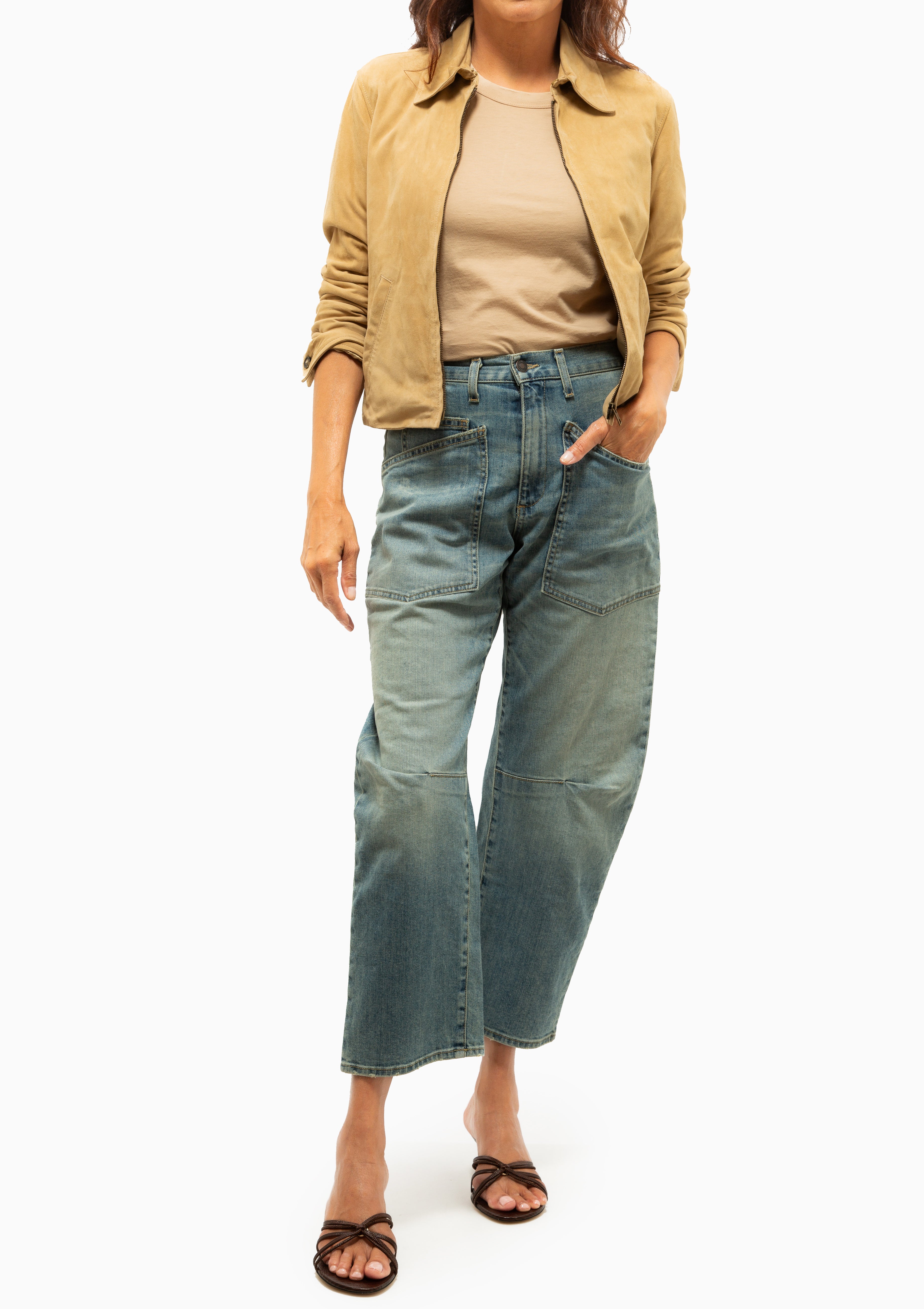 Beauvais Suede Jacket | Light Sand
