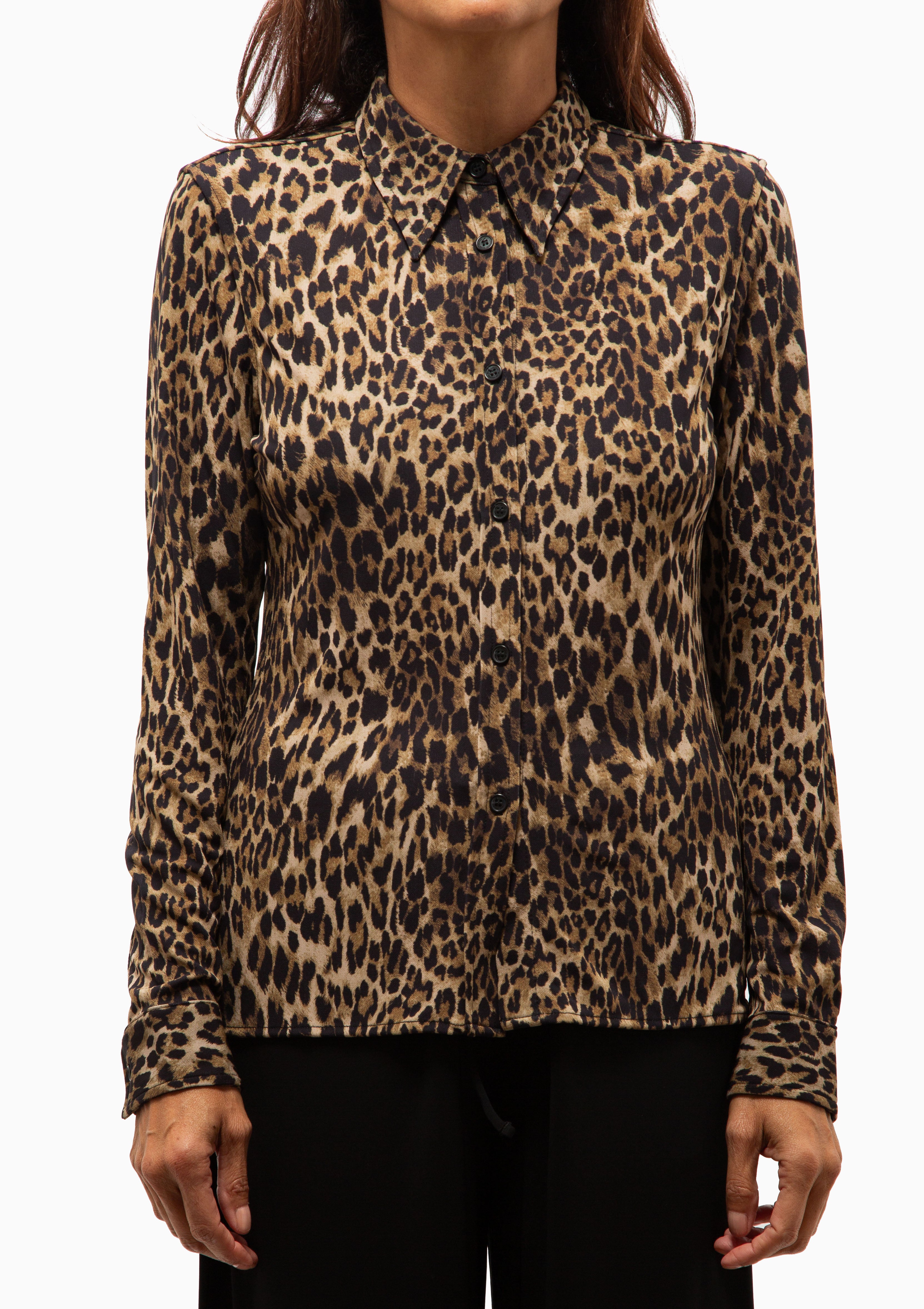 Celestine Shirt | Vintage Leopard Print