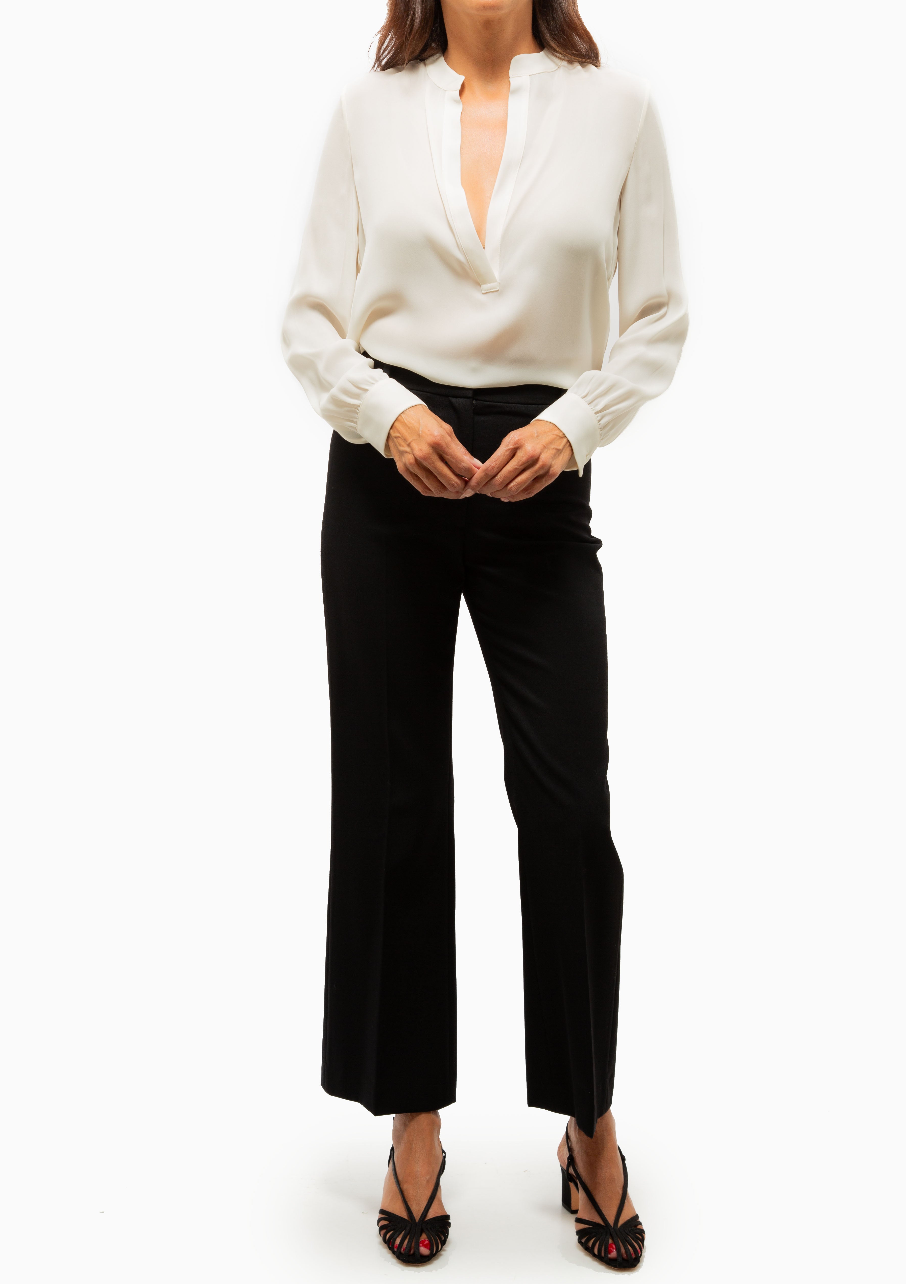 Cropped Corette Pant | Black