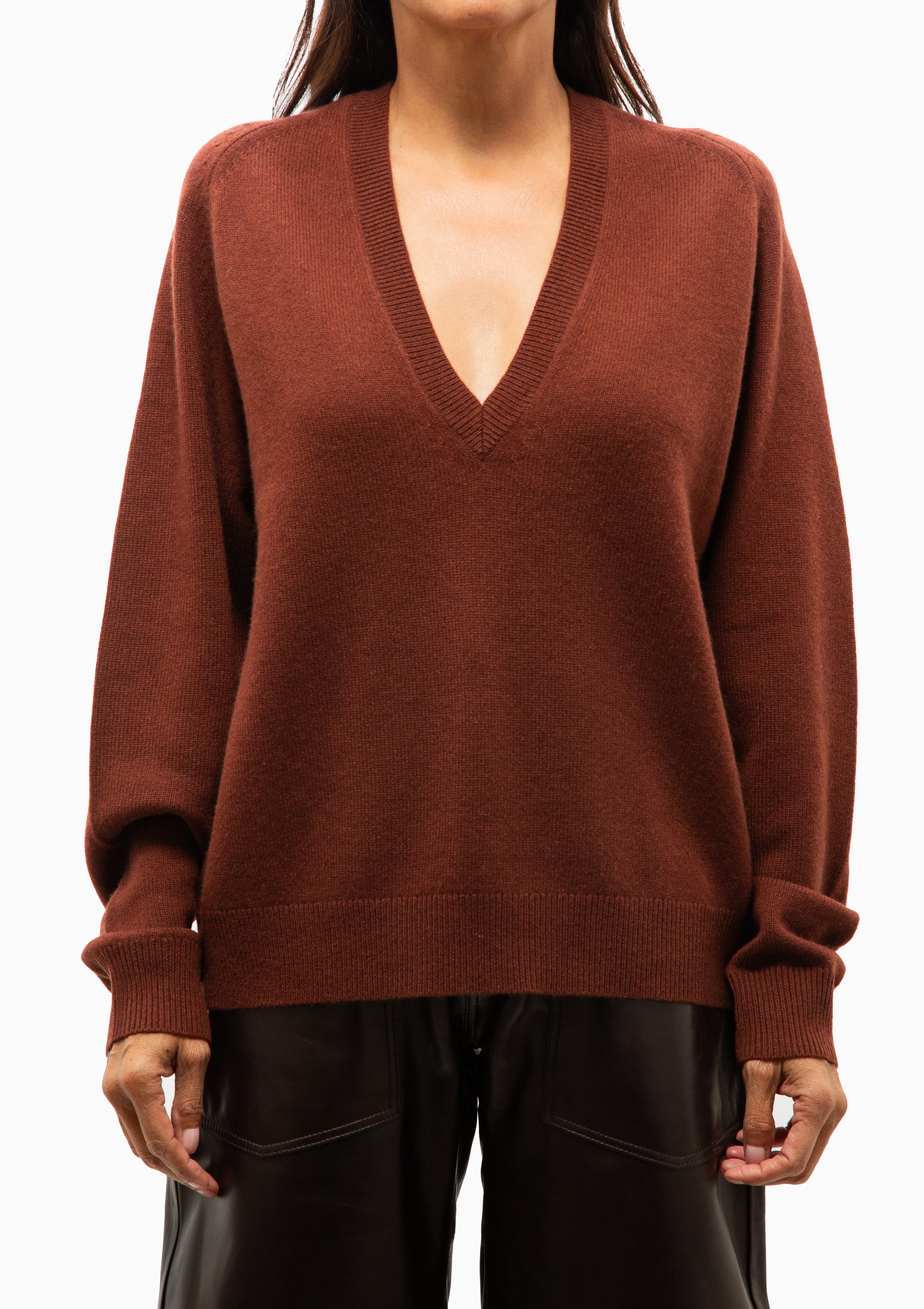 Feron Sweater | Dark Rust