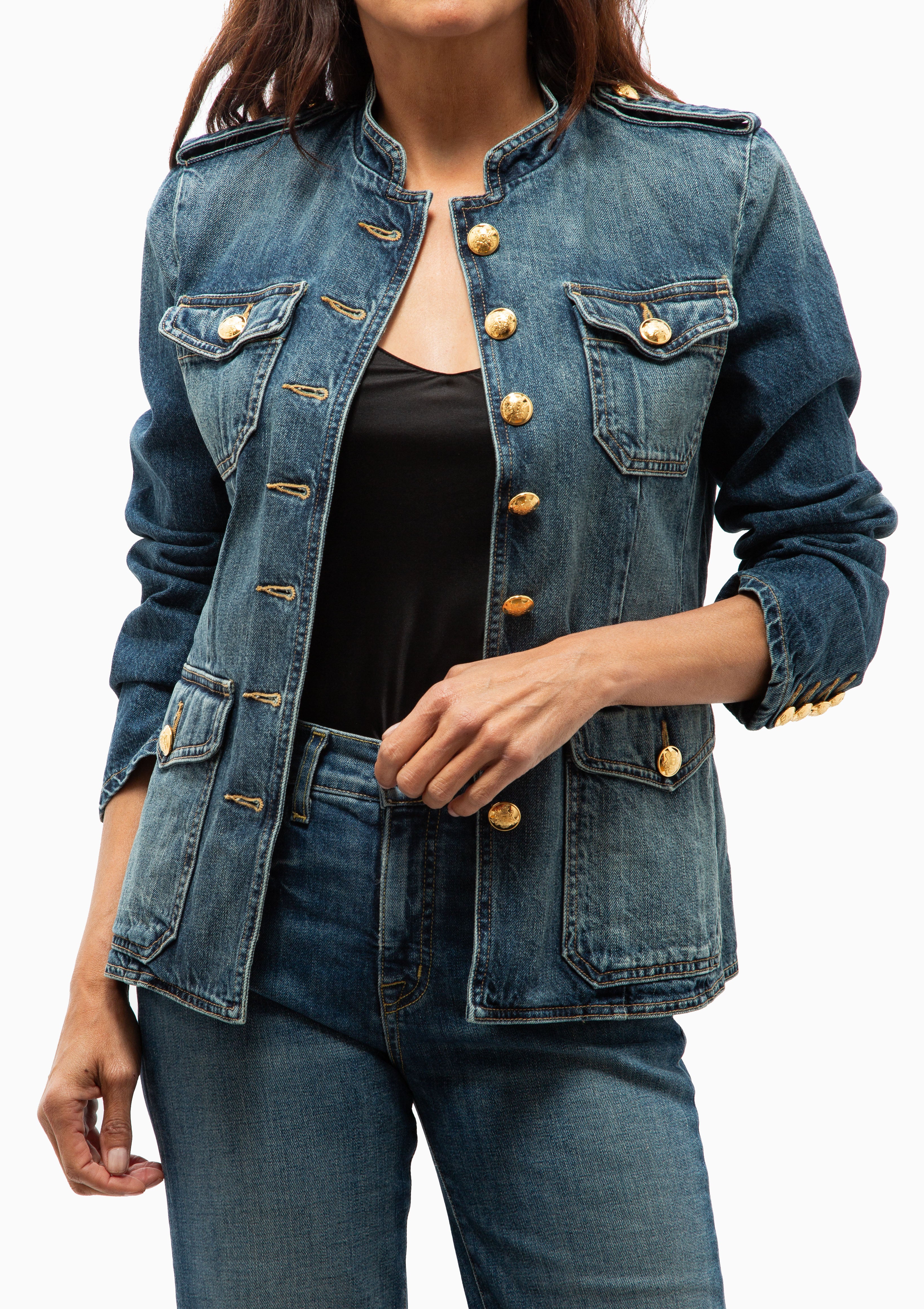 Nili Lotan Geraldine Denim Jacket. Available at Diani.