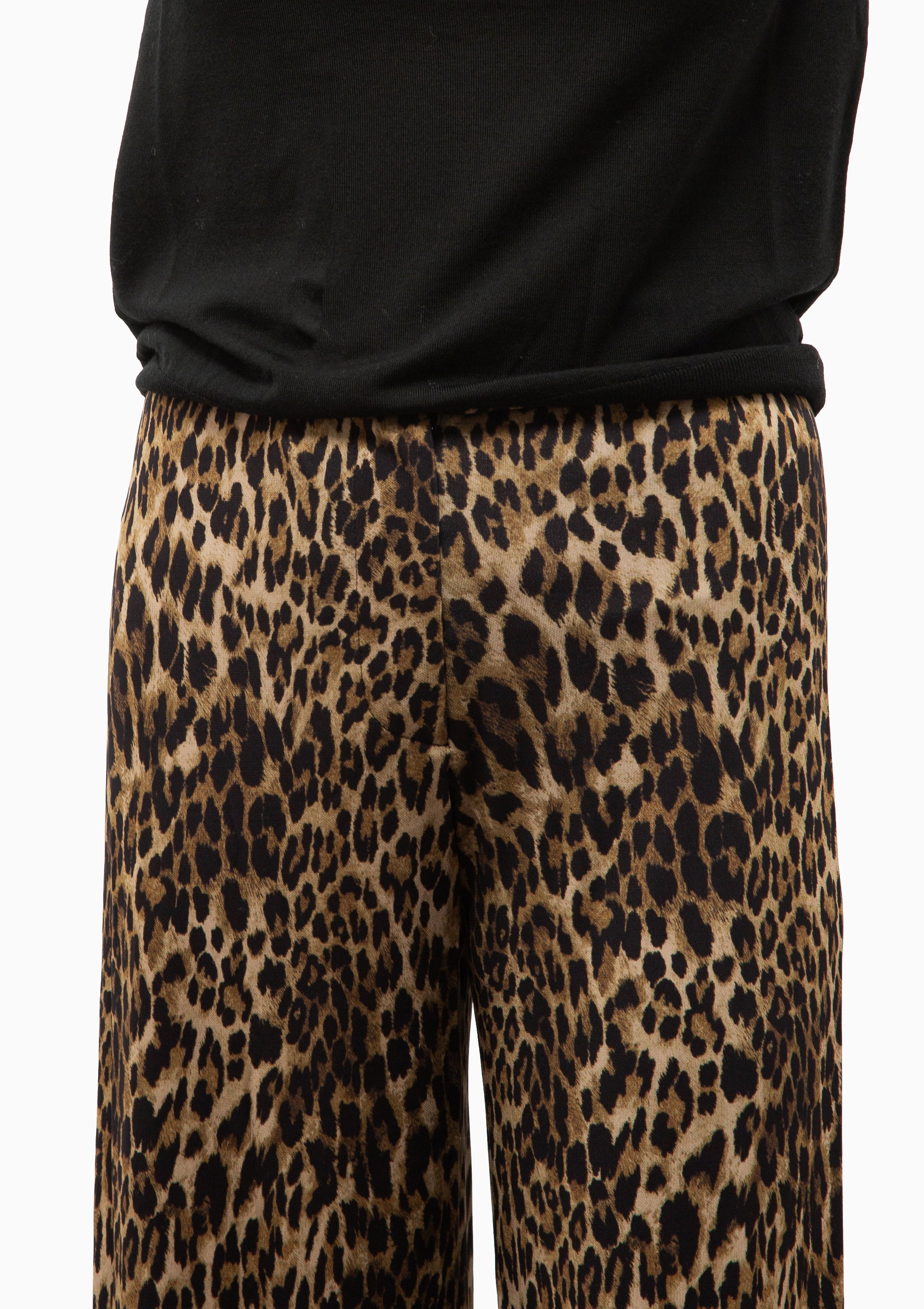 Kiana Jersey Pant | Vintage Leopard Print