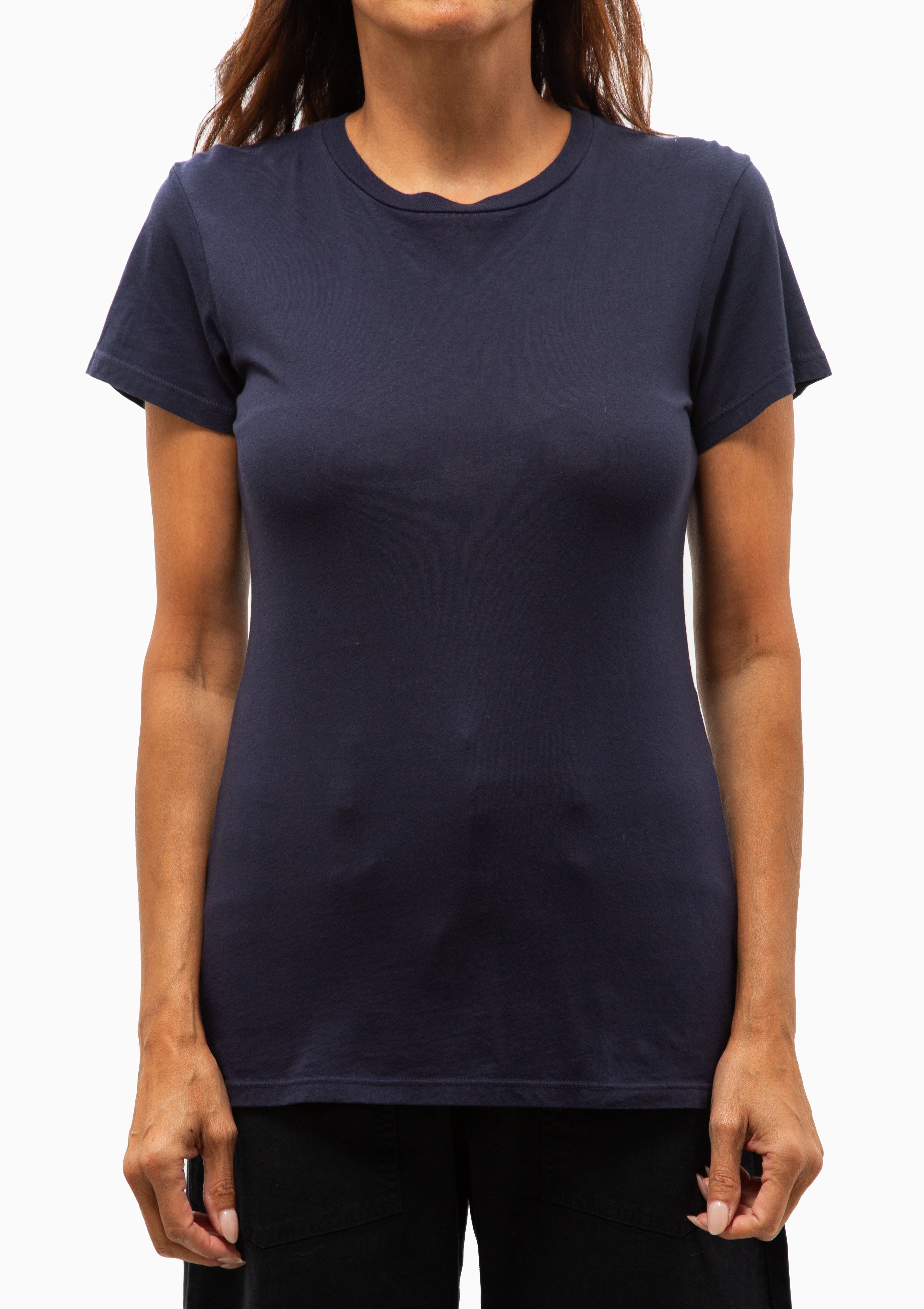 Lana Crewneck Tee | Collegiate Navy