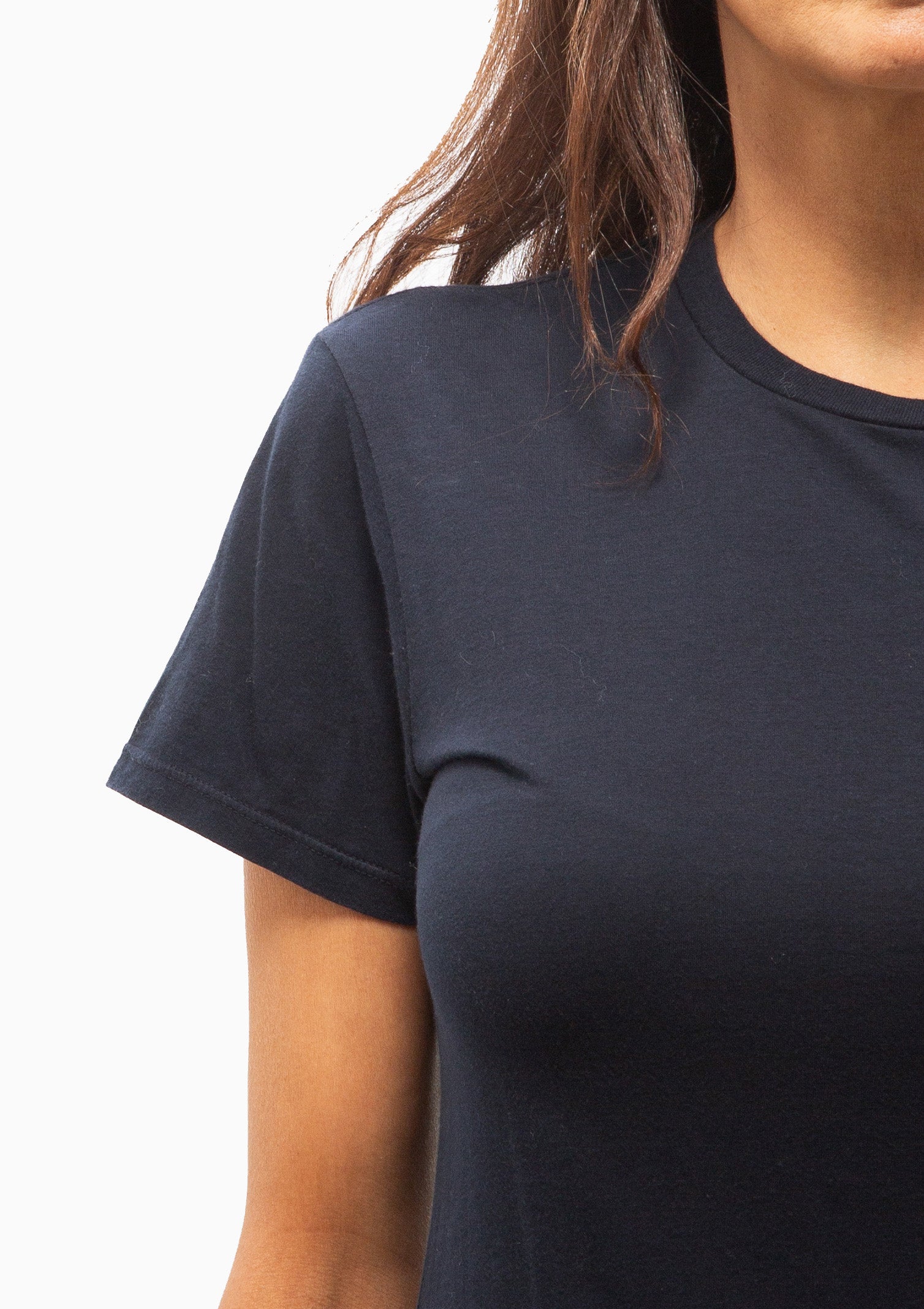 Lana Crewneck Tee | Midnight