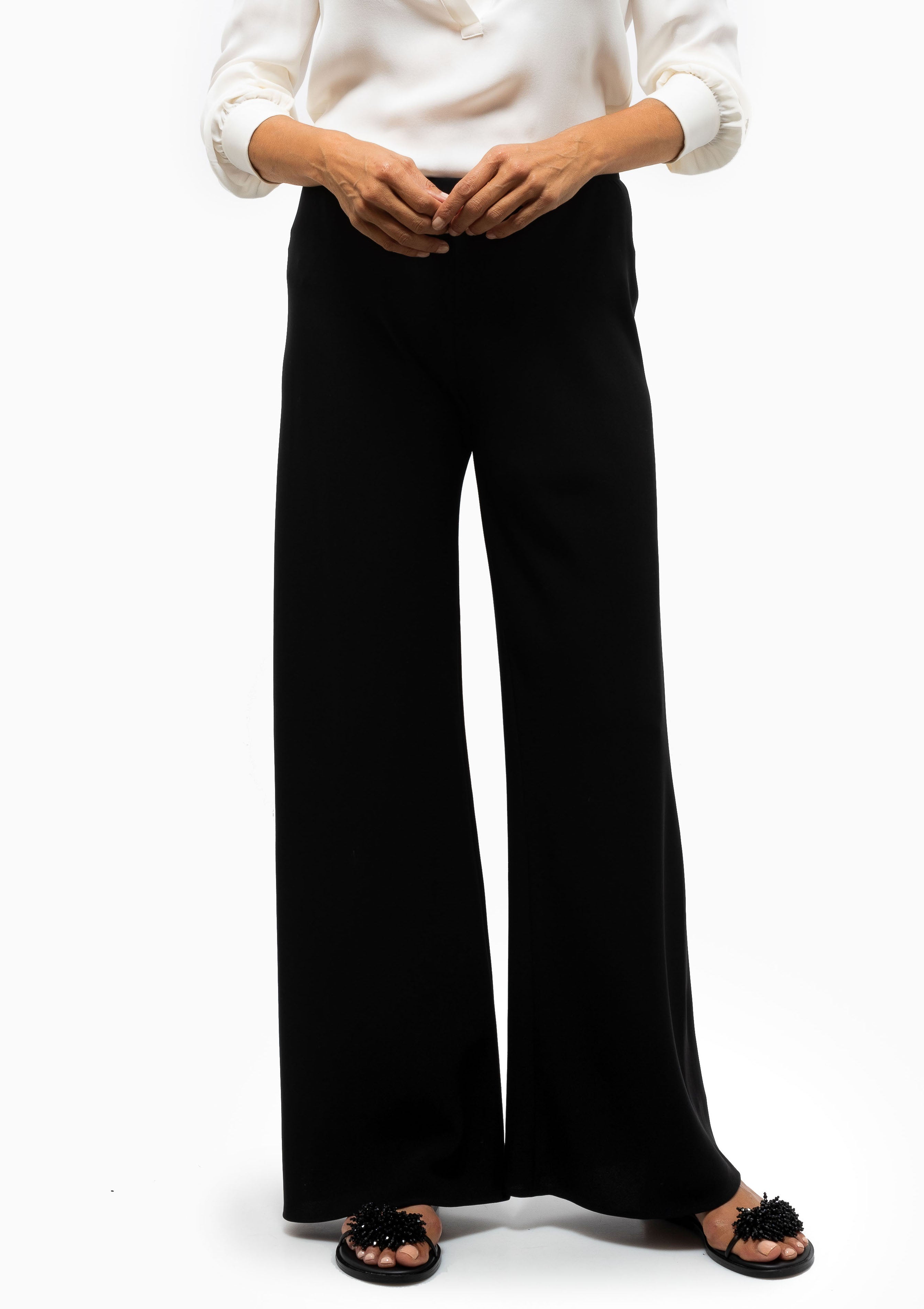 Marlow Wide Leg Pant | Black