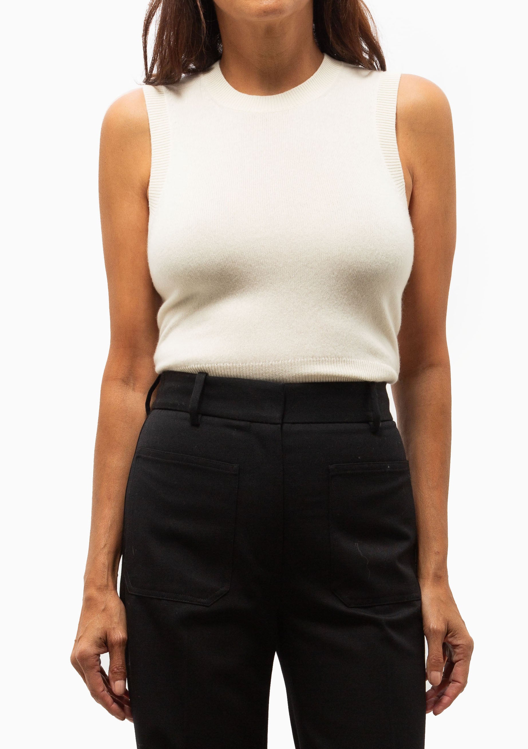 May Sweater Tank | Ivory