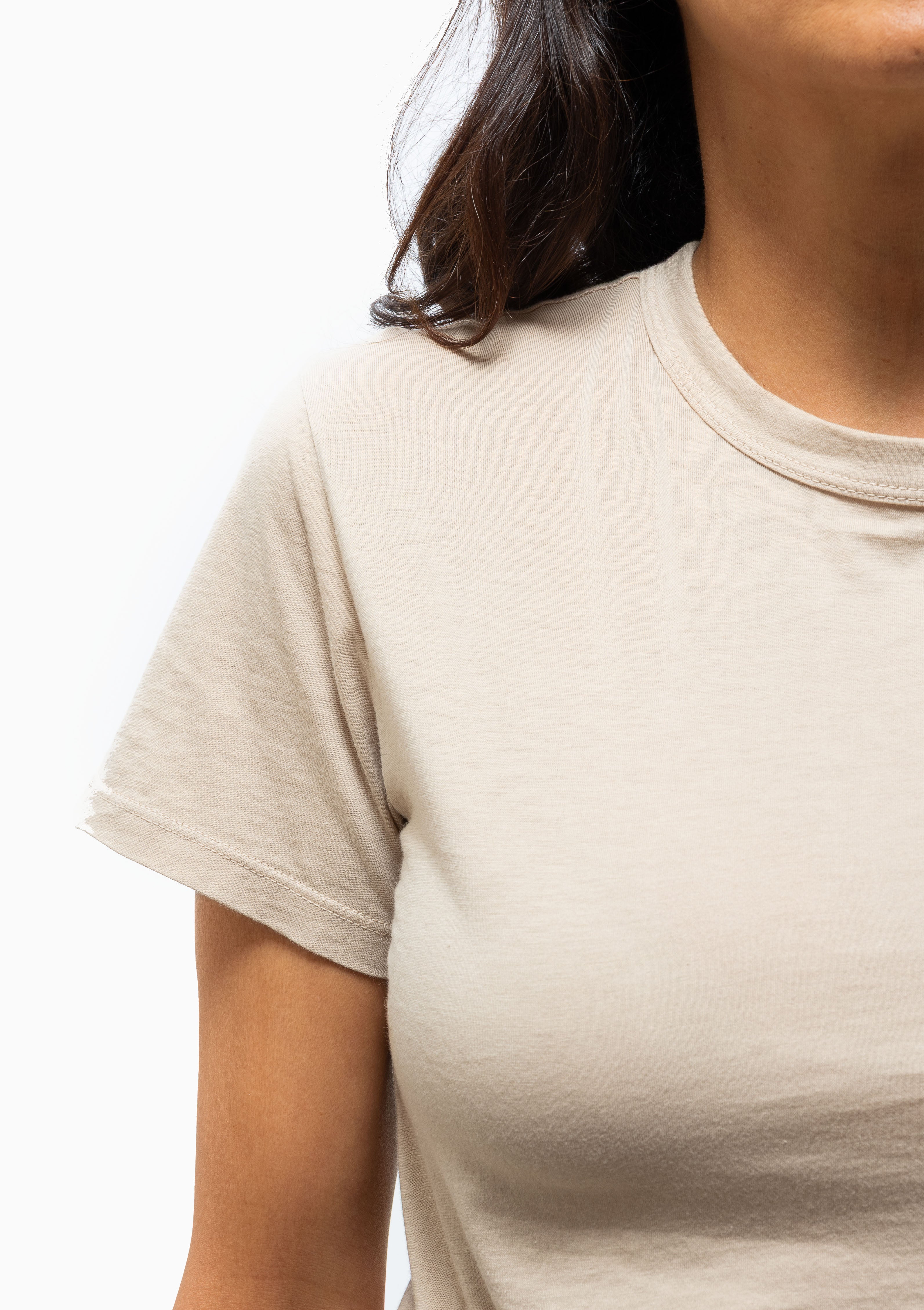 Noya Tee | Pale Khaki