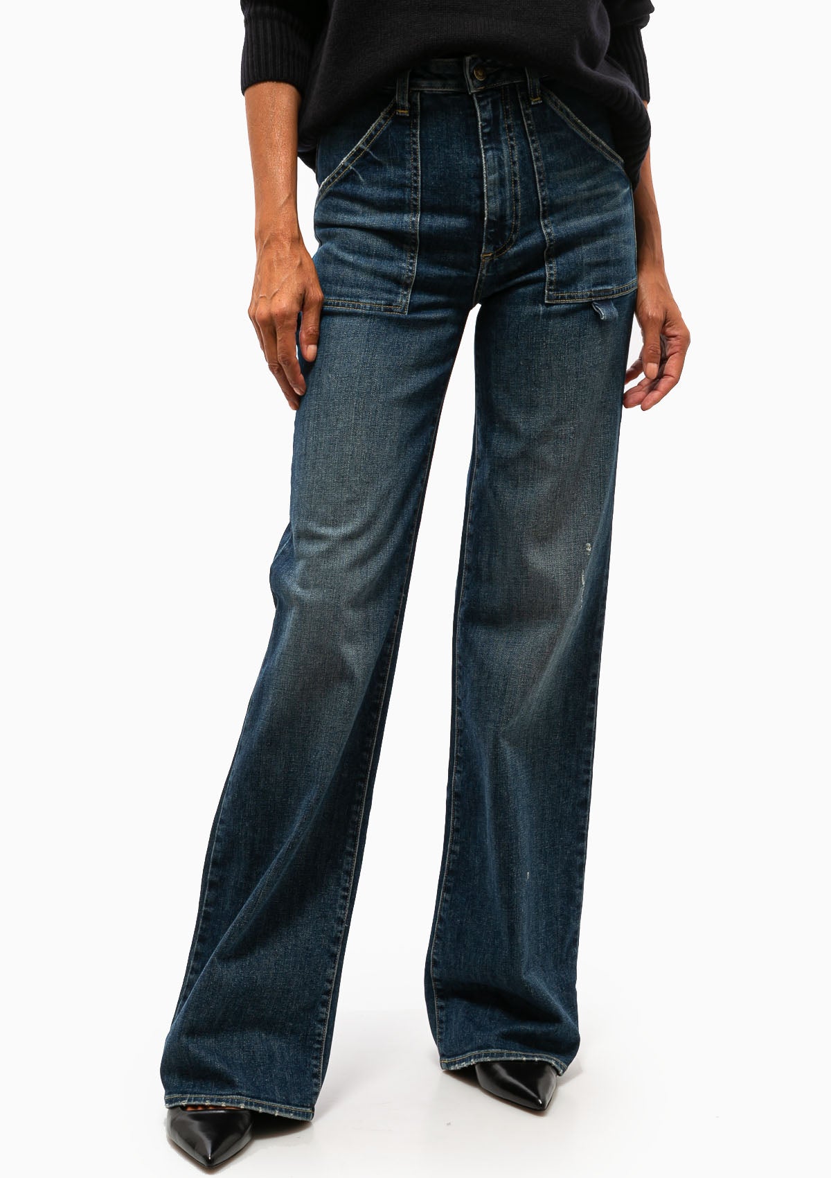 Nili Lotan Quentin Jean in Classic Wash. Available at Diani.