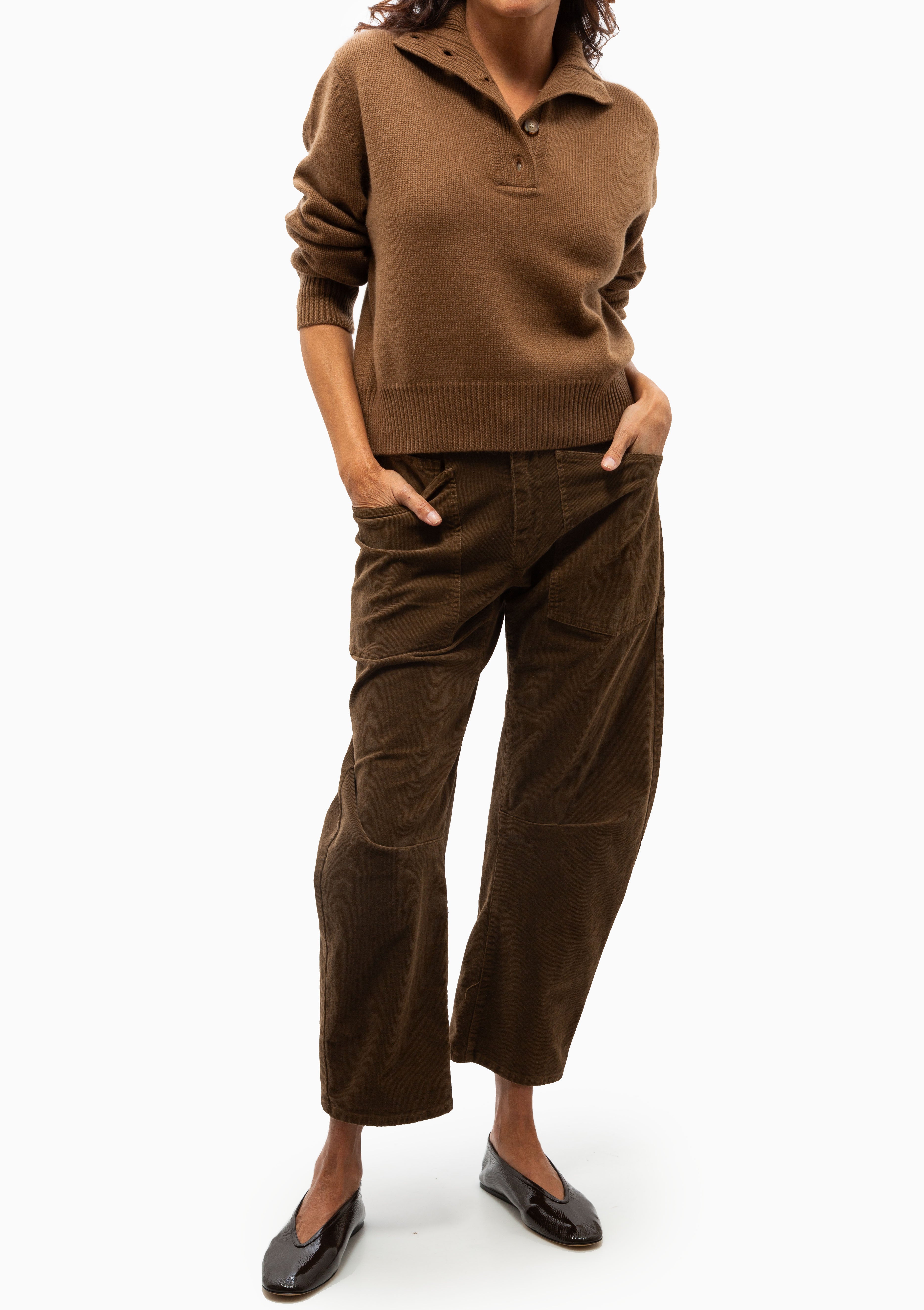 Nili Lotan Renata Sweater in Coffee. Available at Diani.