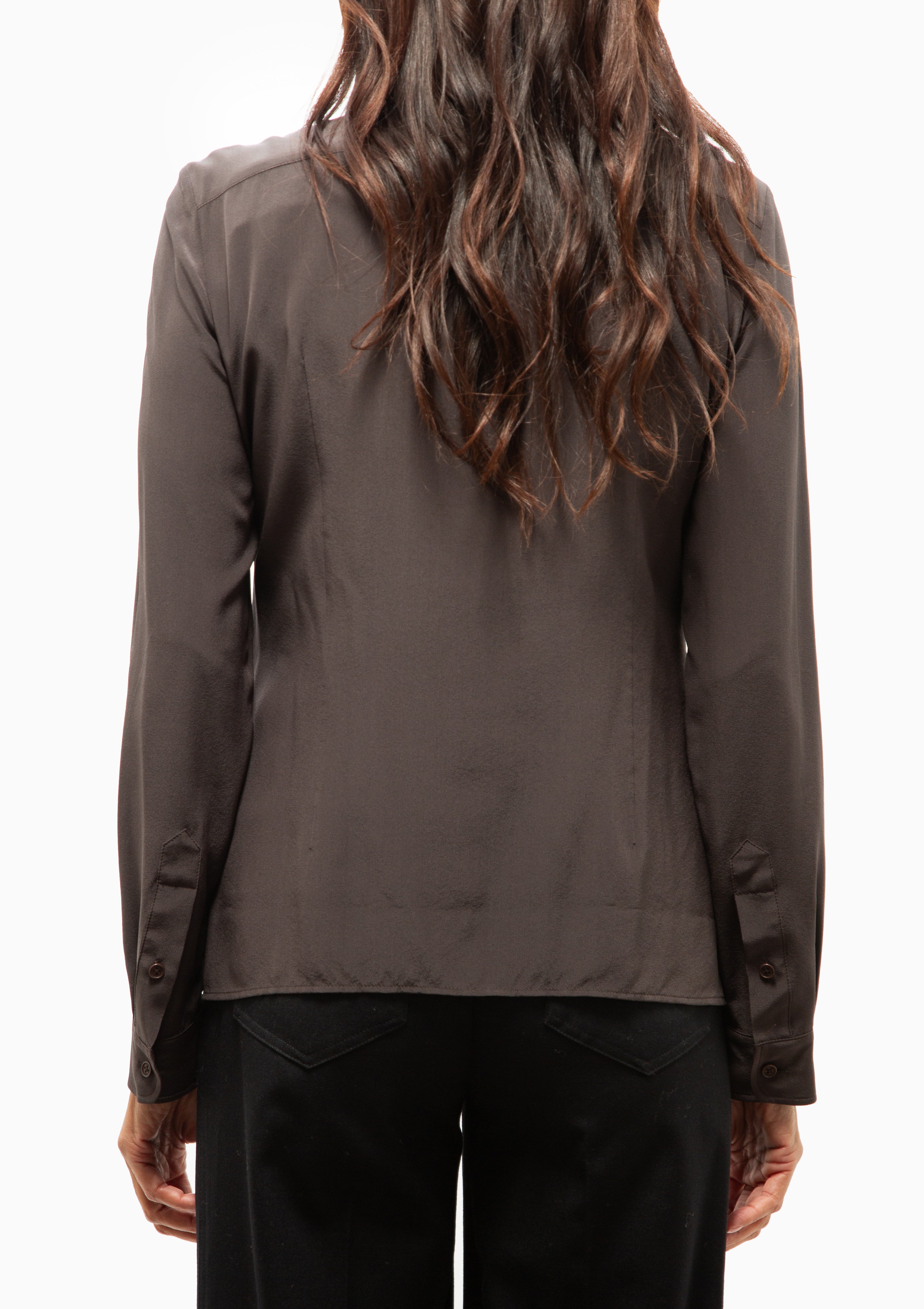 Simone Shirt | Chocolate Brown