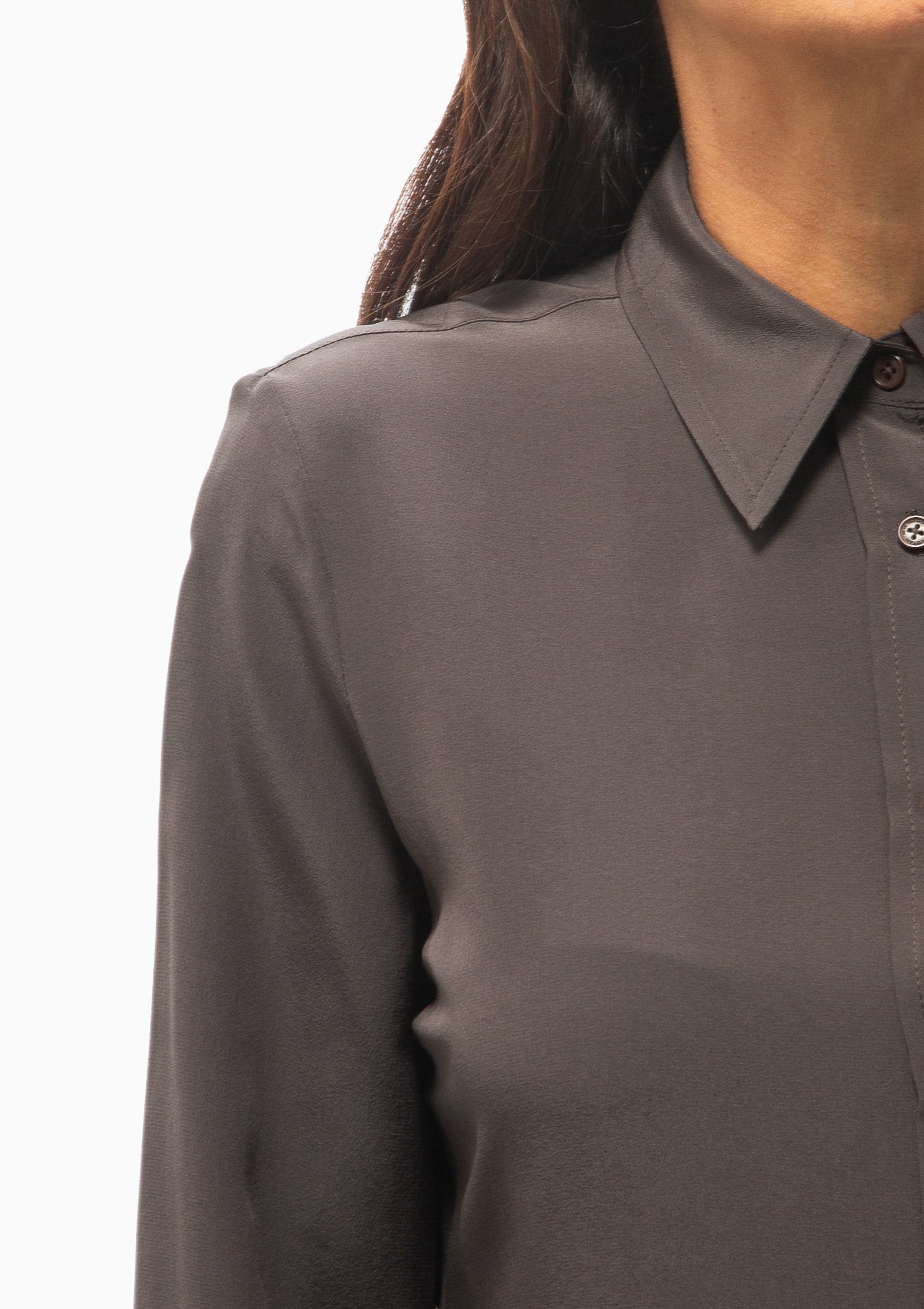 Simone Shirt | Chocolate Brown