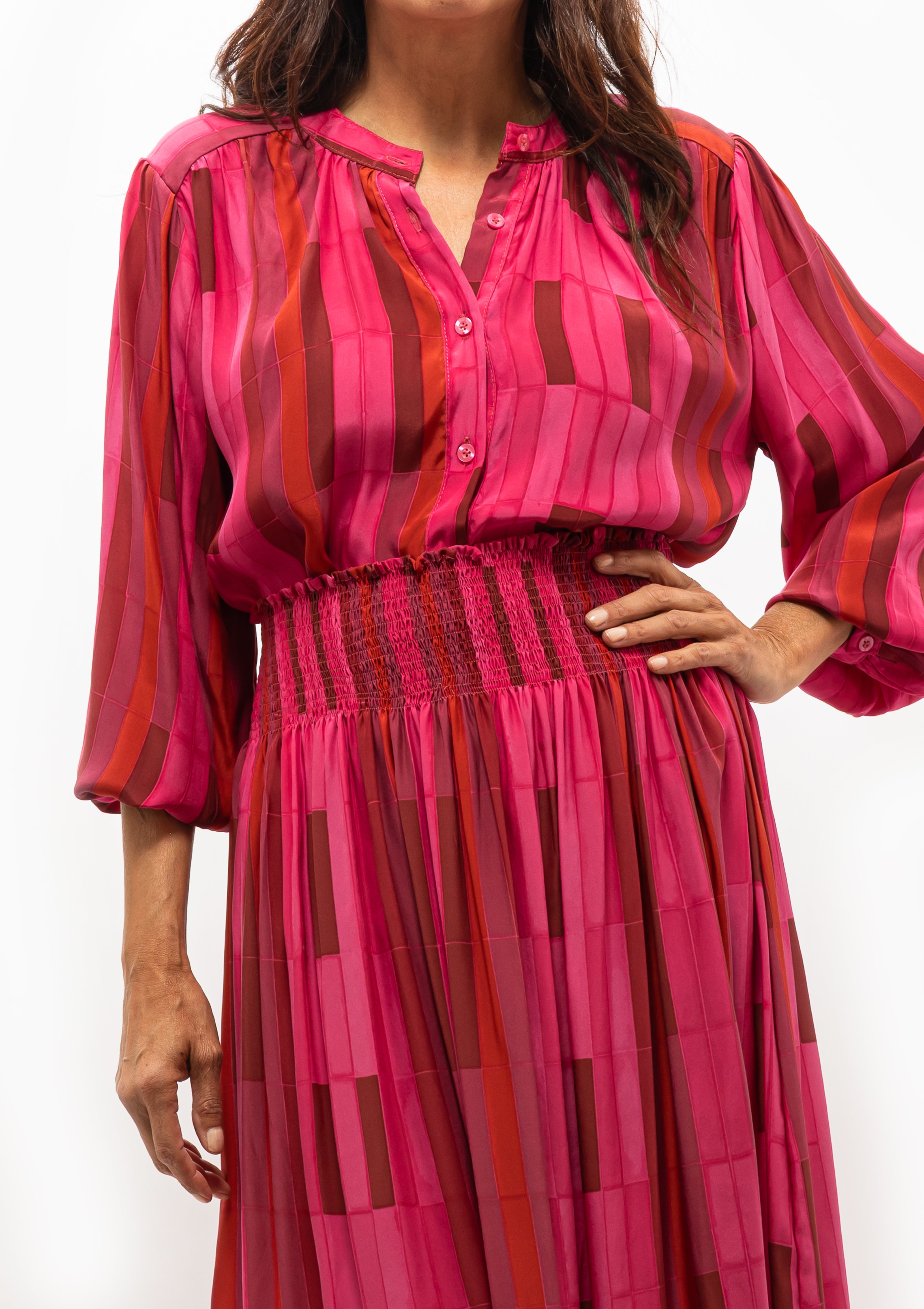 Soft cotton Natalie Martin Tolan Shirt in pastel Sea Glass Pink — find it at Diani Boutique.