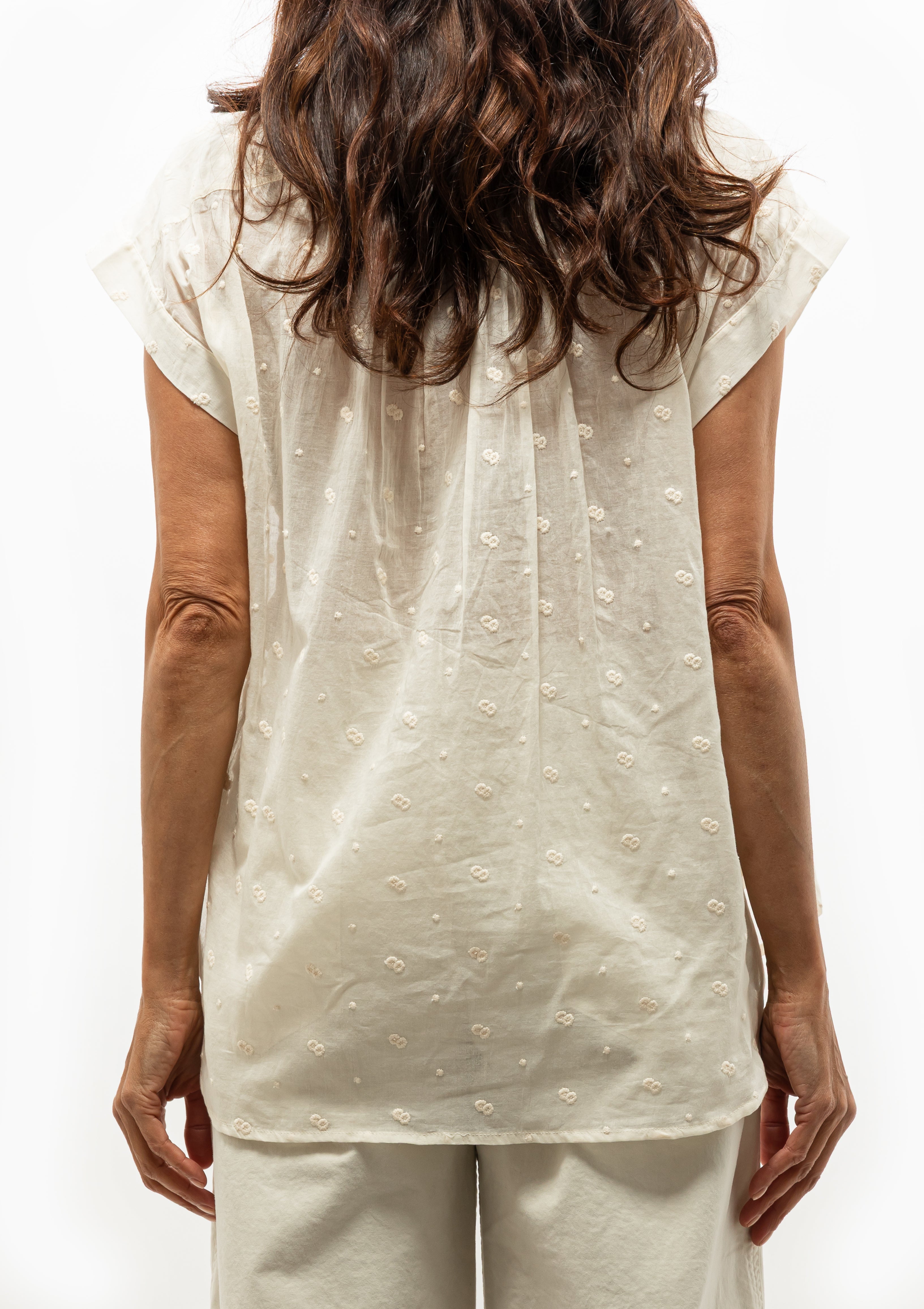 Normandy Blouse by Nili Lotan in Ivory - Available at DIani Boutique.
