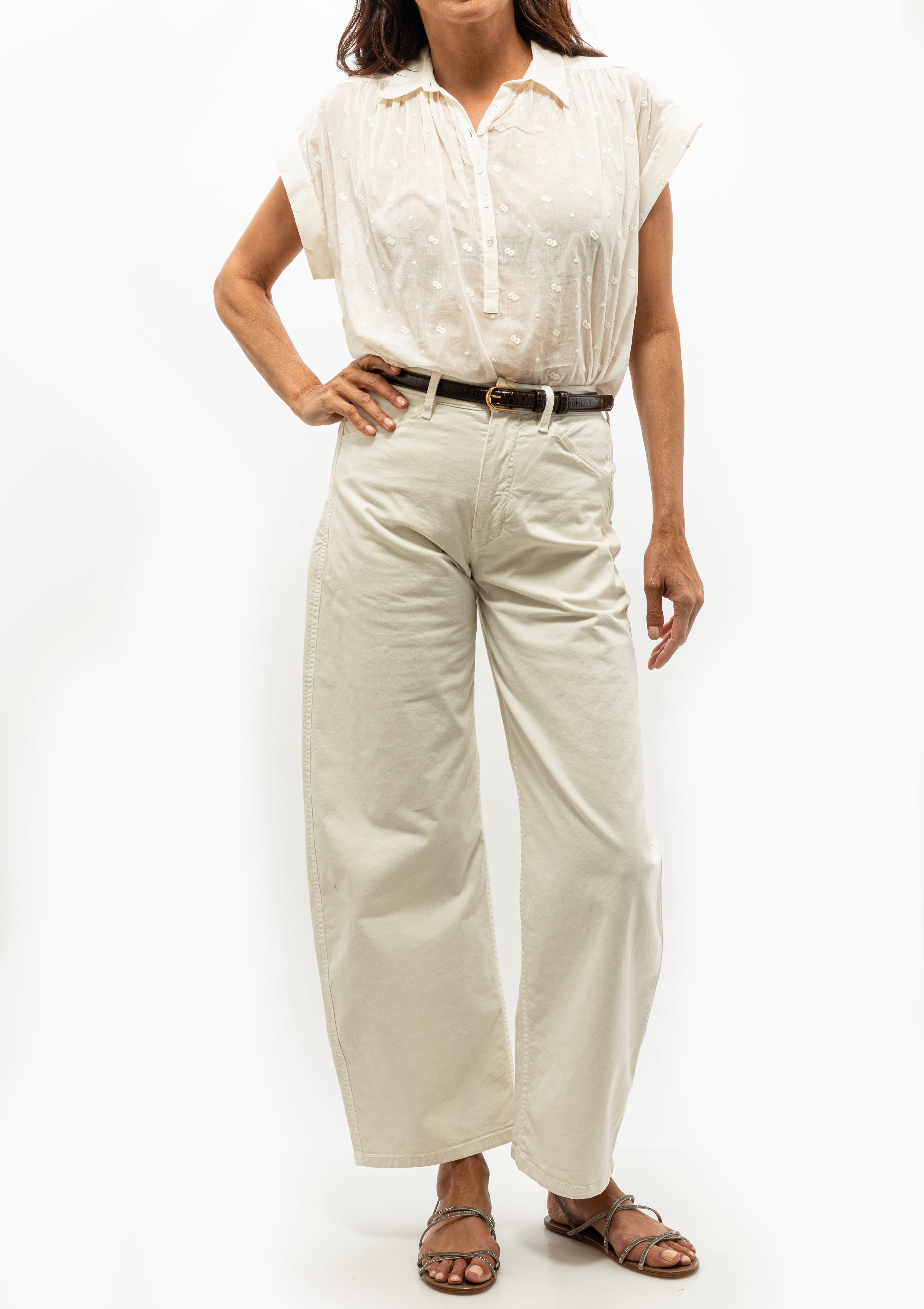 Normandy Blouse by Nili Lotan in Ivory - Available at DIani Boutique.