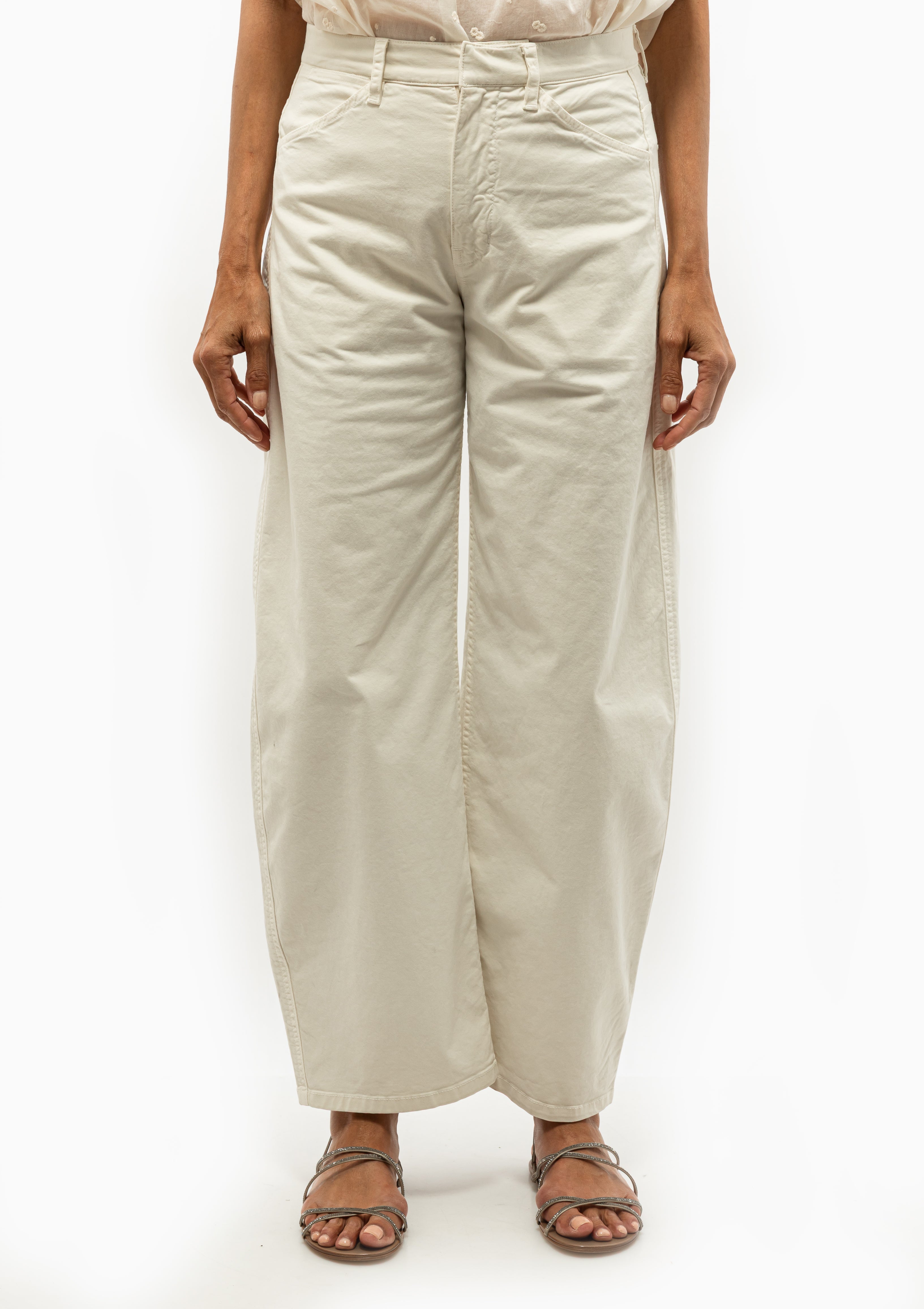 Nili Lotan Tribeca Pant in Stone. Available at Diani.