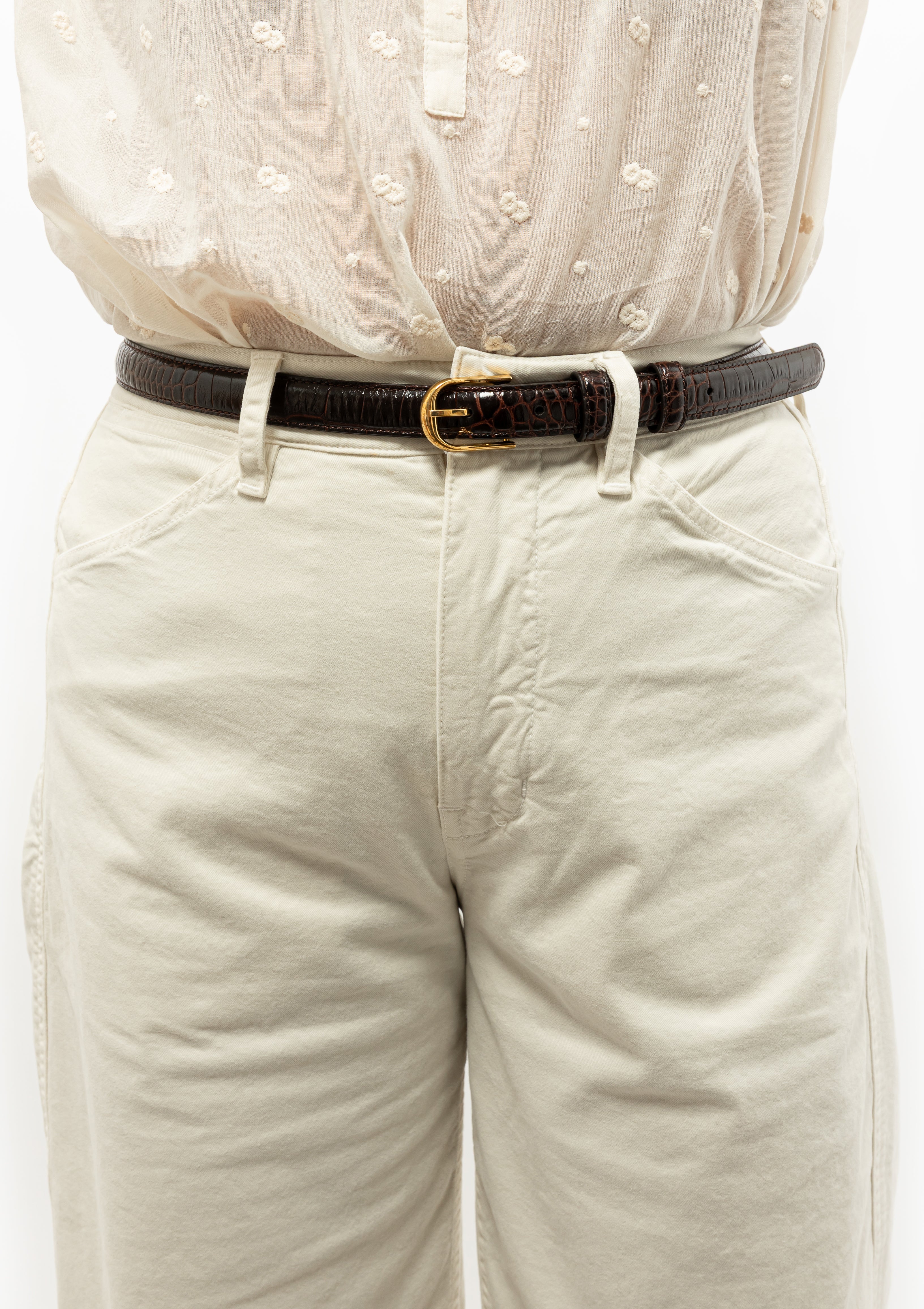 Nili Lotan Tribeca Pant in Stone. Available at Diani.