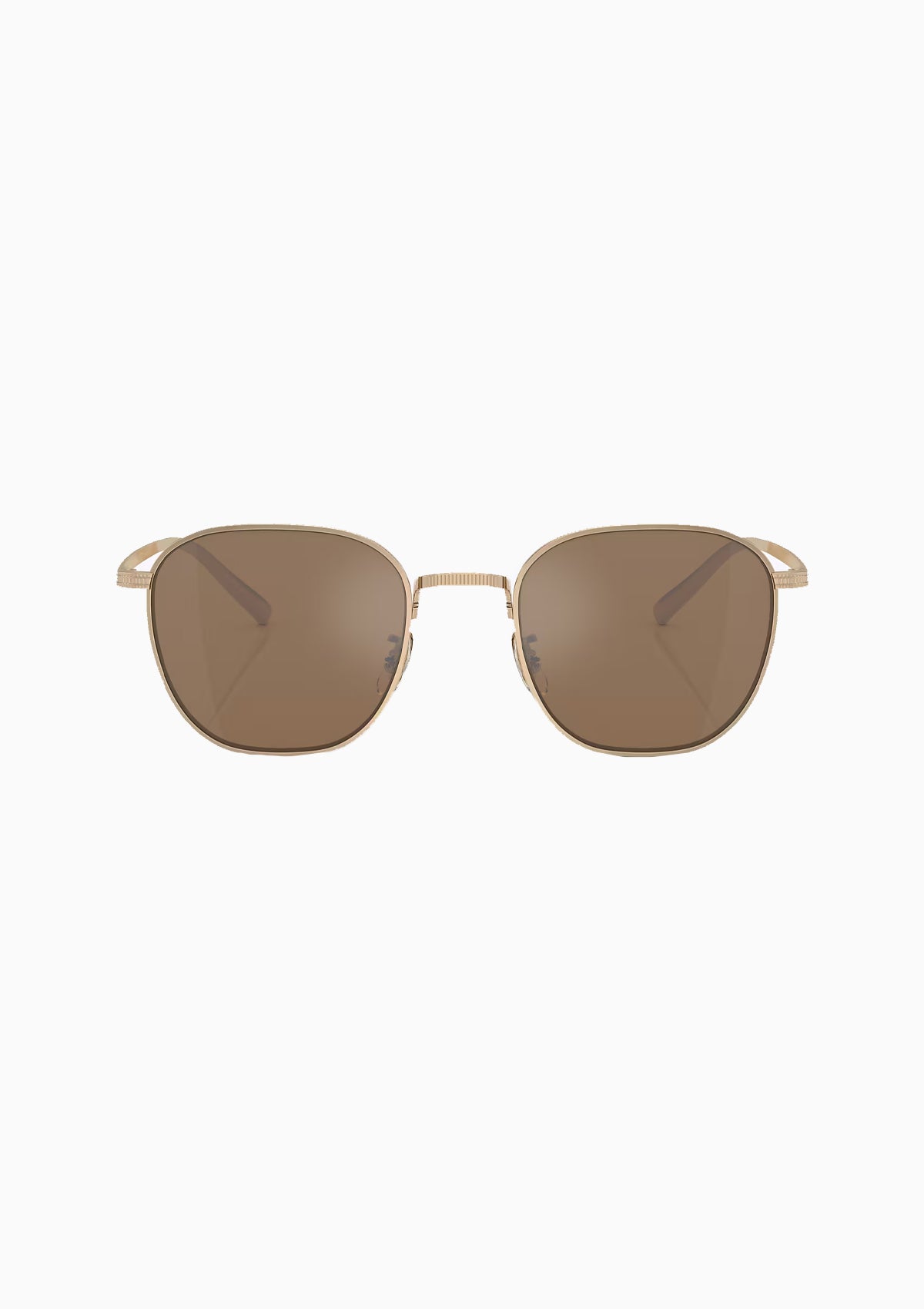 Oliver Peoples Elegant Brown and Gold Sunglasses Oliver Peoples Men main image 2